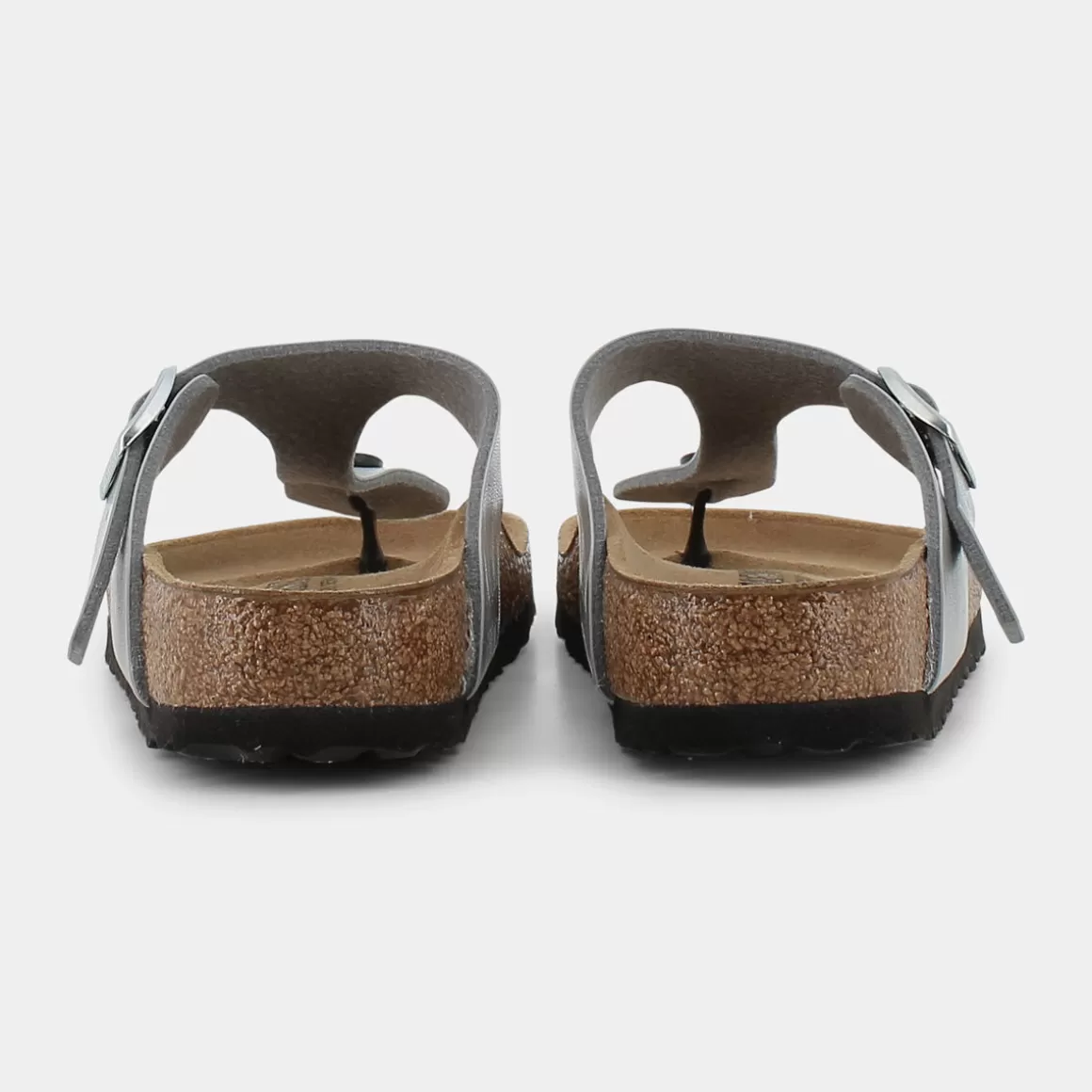 Sandales BIRKENSTOCK Gizeh en argenté brillant - Modèle 043851 | Promotion exclusive été 2024
