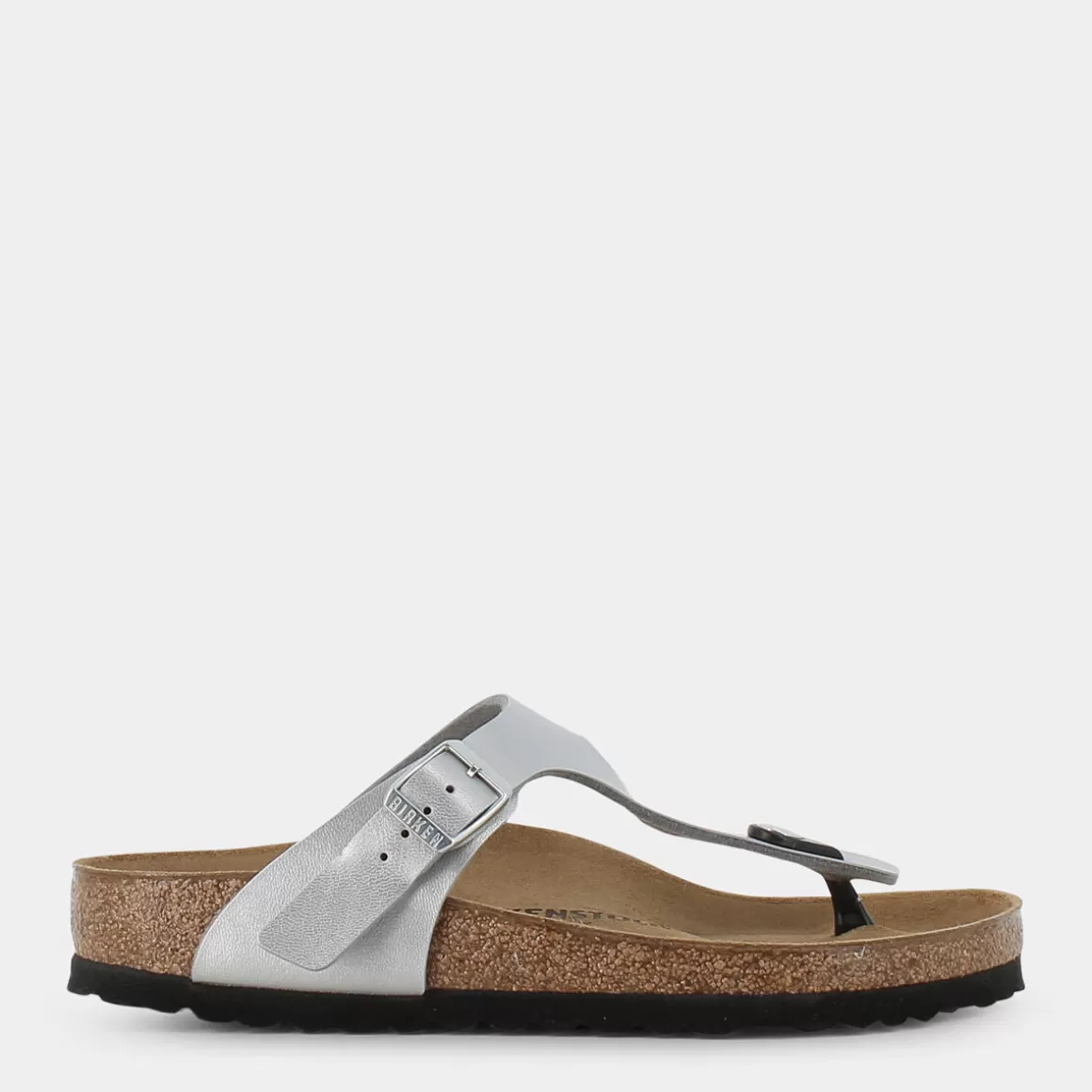 Sandales BIRKENSTOCK Gizeh en argenté brillant - Modèle 043851 | Promotion exclusive été 2024