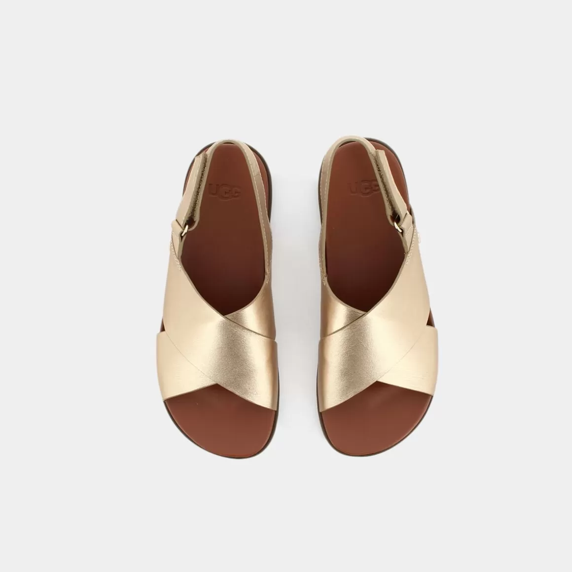 UGG Solivan - Sandales à lanière printanières en teinte doré sable - Modèle 1144976