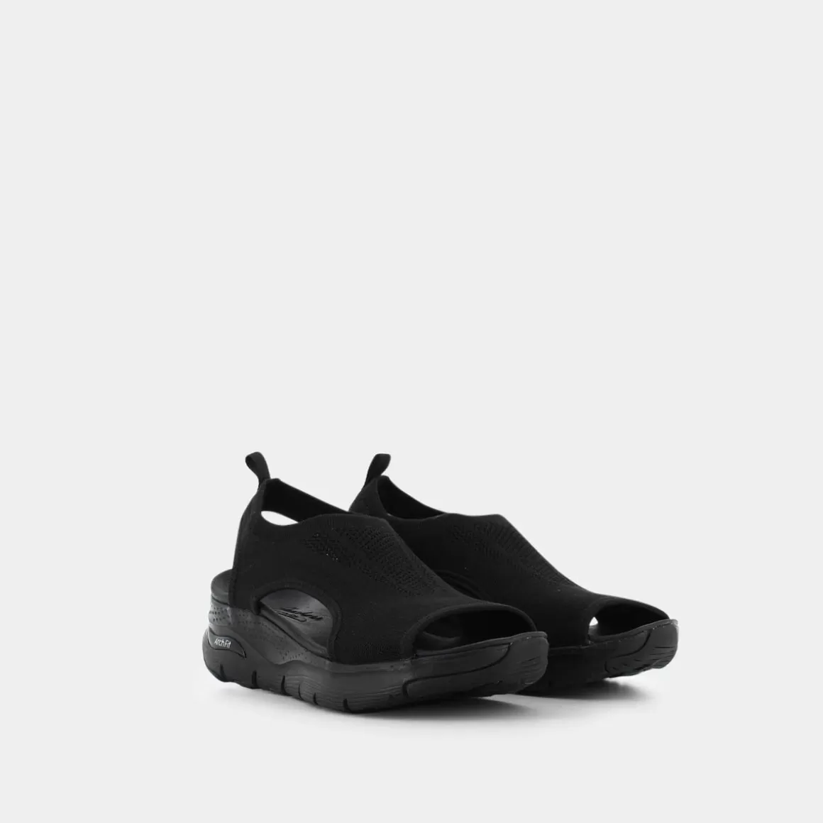 Sandales Skechers City Catch 119236 - Noir Intense pour un Style Urbain Décontracté