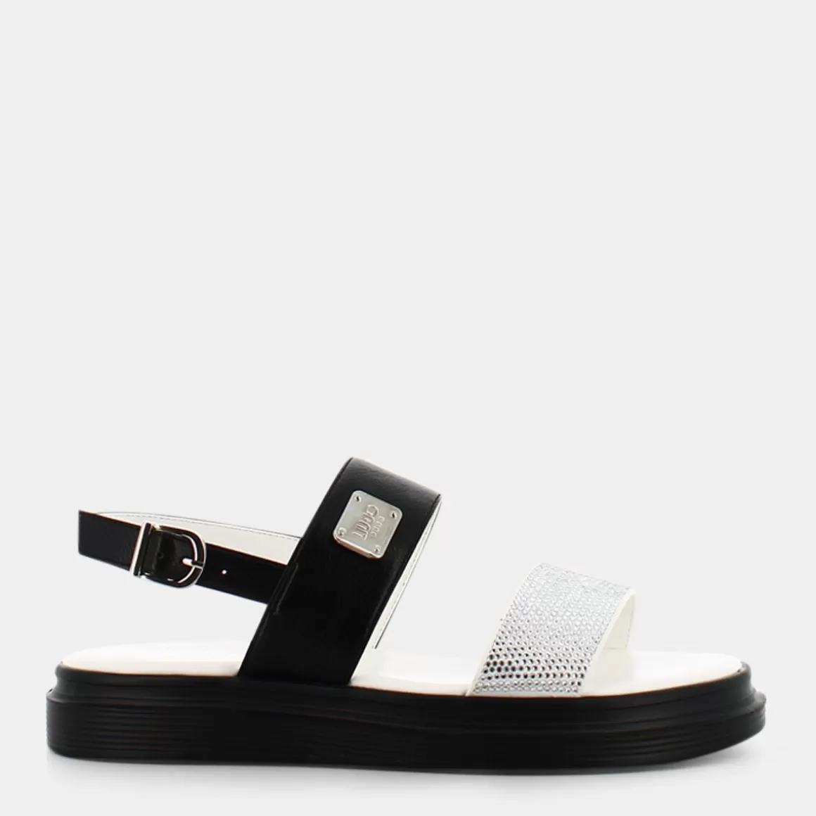 Sandales LIU-JO Marty - Noir/Blanc | Modèle 4A3725 en Promo Éclair ⏳ Dernière Chance !