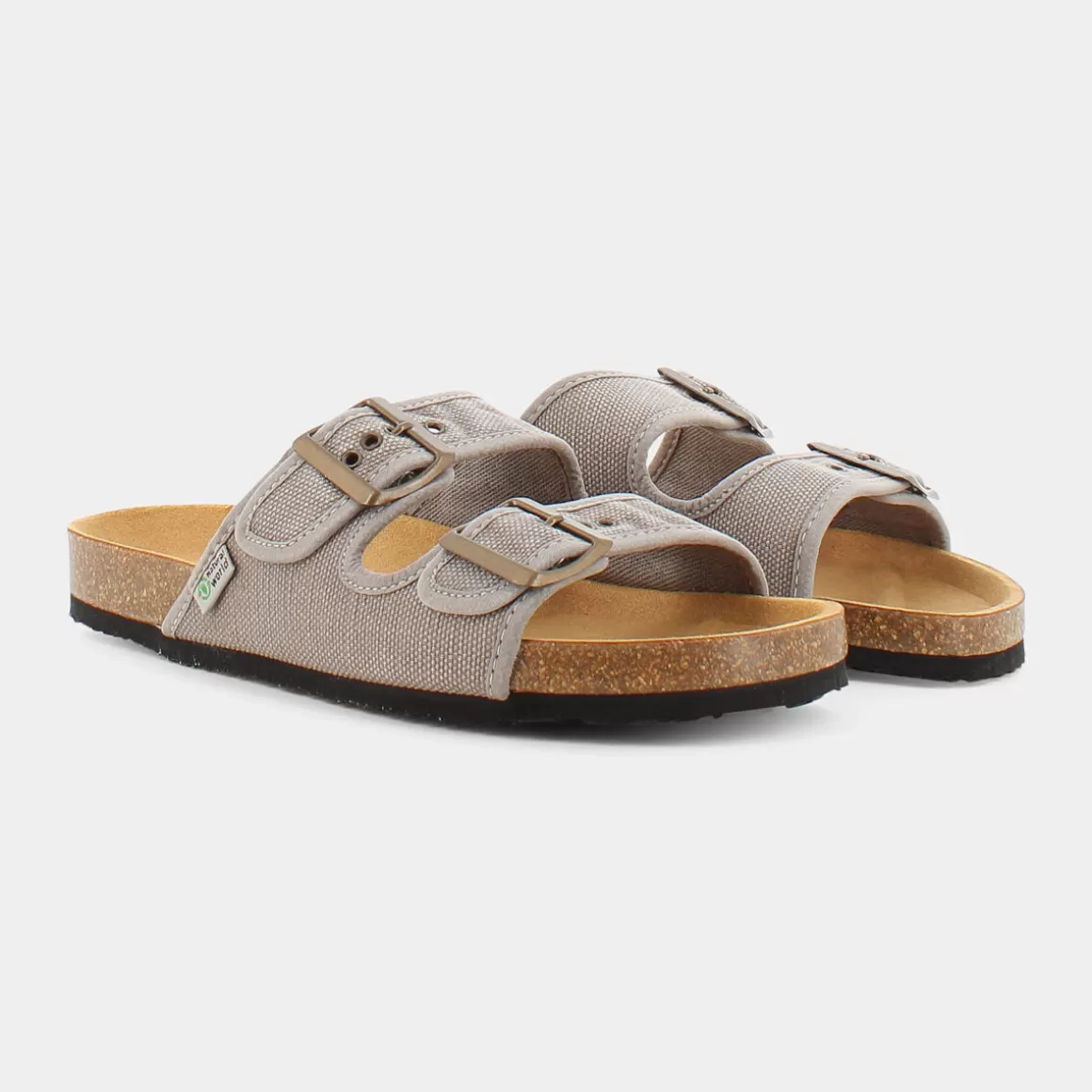 Sandales Écologiques Natural World 7001EW - Confort Léger en Gris Ciel (Best-Seller Printemps)