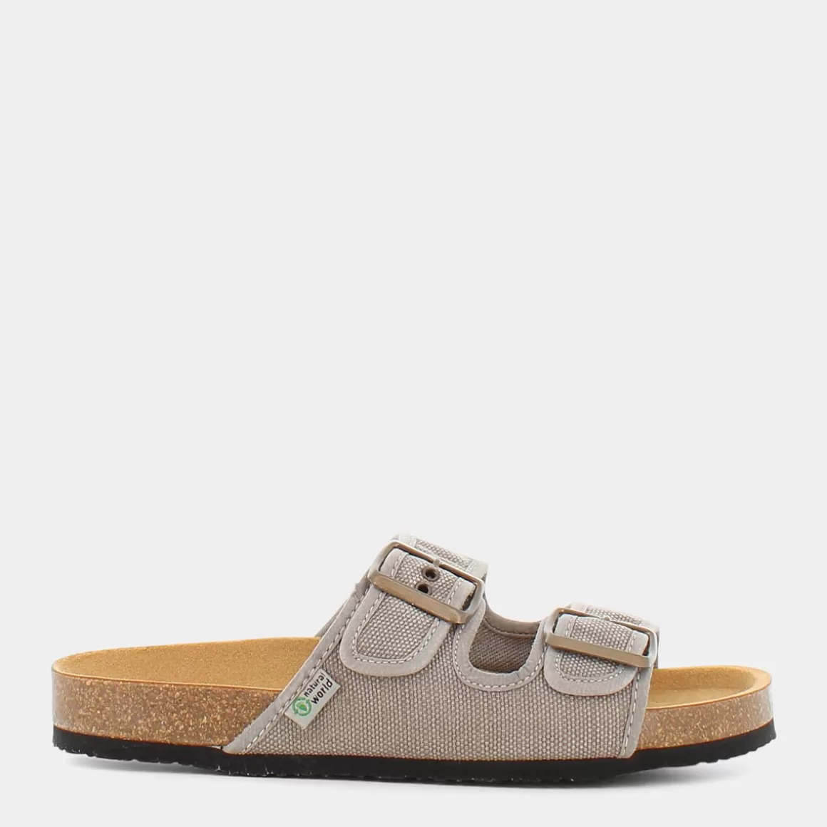 Sandales Écologiques Natural World 7001EW - Confort Léger en Gris Ciel (Best-Seller Printemps)