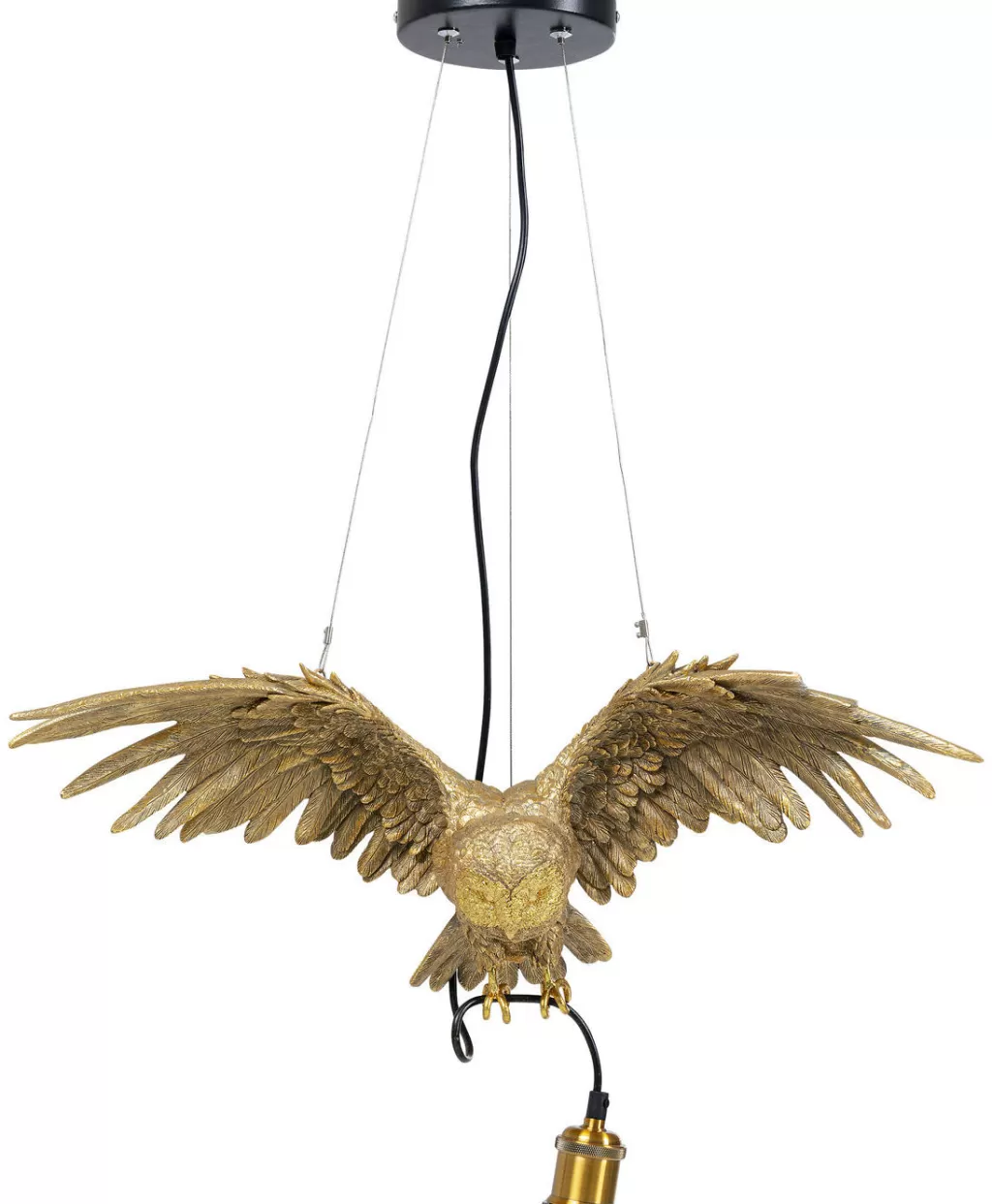 Lustre suspendu Hibou design Pöllö – KARE Collection, finition dorée élégante pour intérieur, 60 cm
