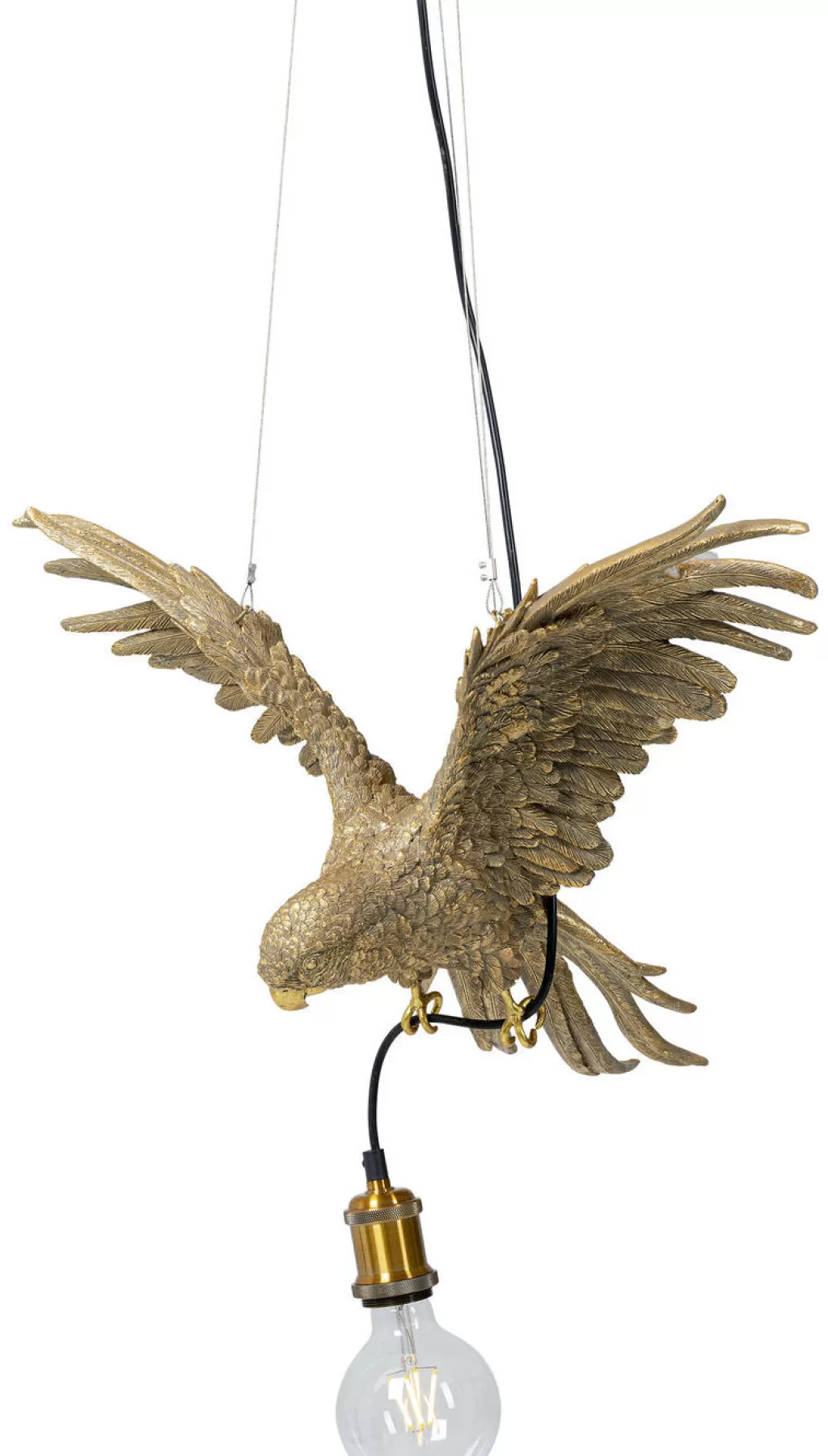 KARE Design - Lustre suspendu Perroquet Tropical en Métal Élégant 60 cm pour Salon Décoration Intérieure