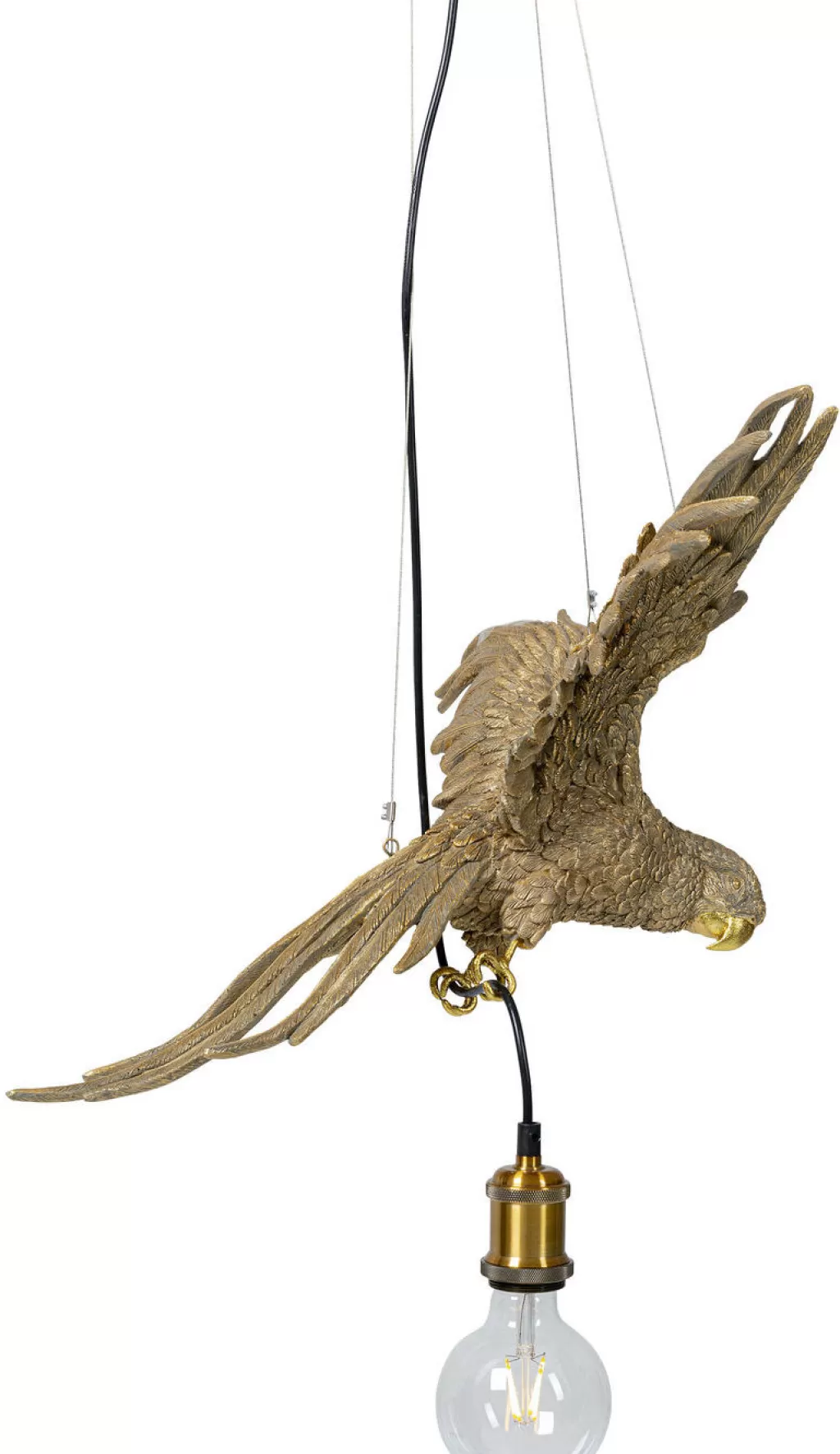 KARE Design - Lustre suspendu Perroquet Tropical en Métal Élégant 60 cm pour Salon Décoration Intérieure