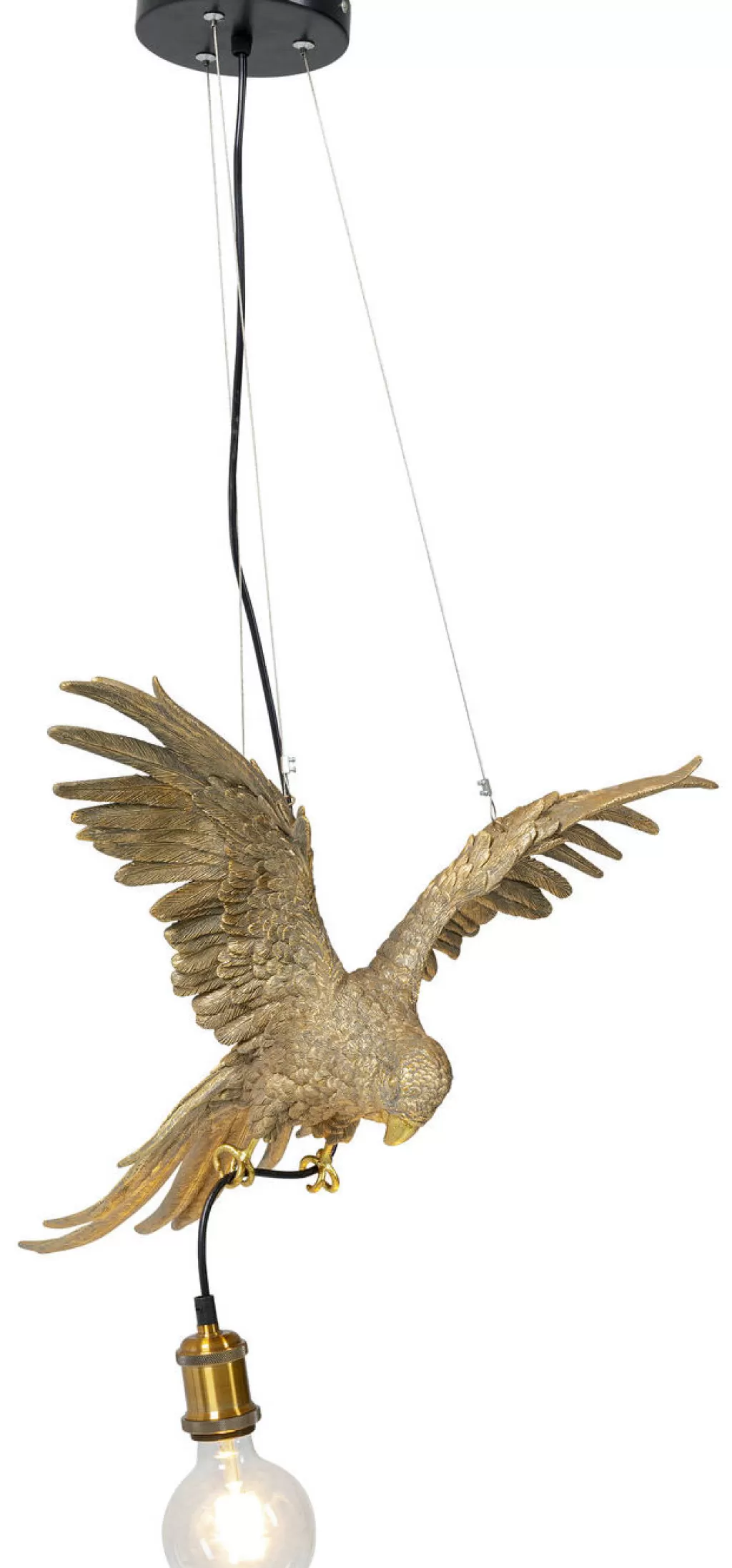 KARE Design - Lustre suspendu Perroquet Tropical en Métal Élégant 60 cm pour Salon Décoration Intérieure