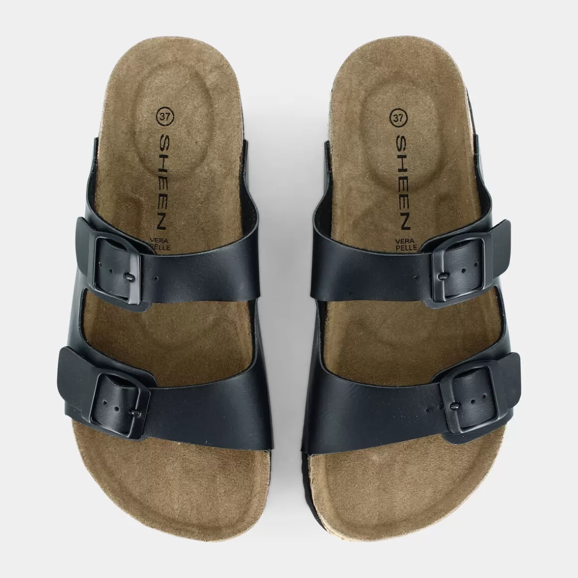 Sandales Élégantes SHEEN Noir - Modèle Ao-E24D-01 pour Femme