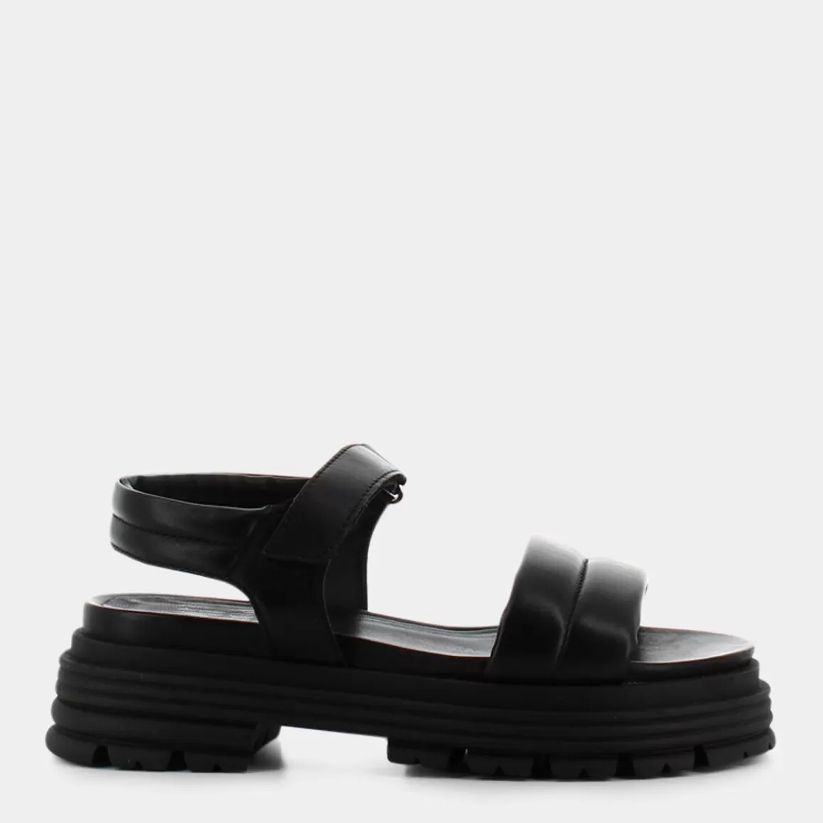 Sandales Élégantes PATTI DI LUNA - Modèle AP E23D03 en Noir Profond • Confort Printemps-Été • Détails stylés pour femme