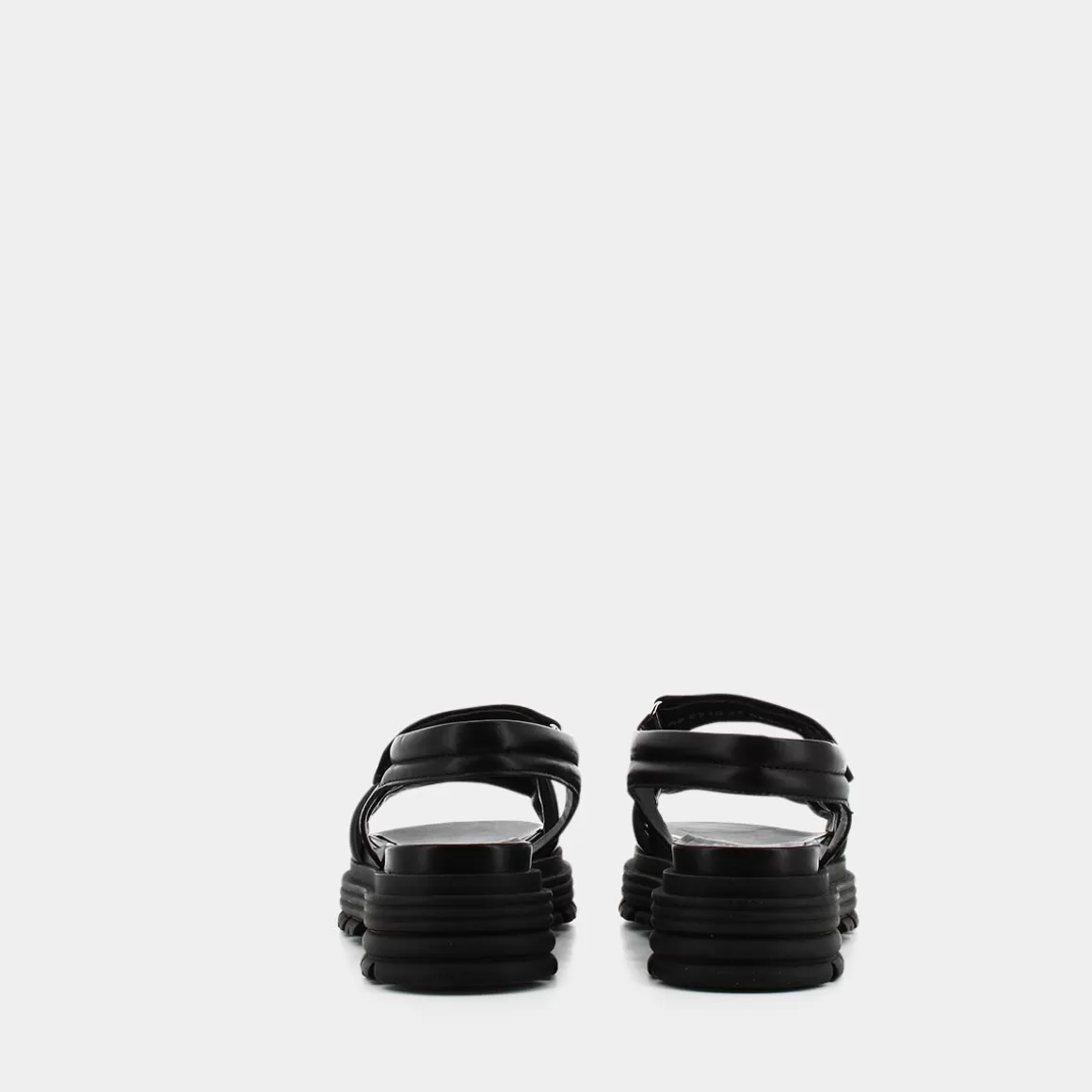 Sandales Élégantes PATTI DI LUNA - Modèle AP E23D03 en Noir Profond • Confort Printemps-Été • Détails stylés pour femme