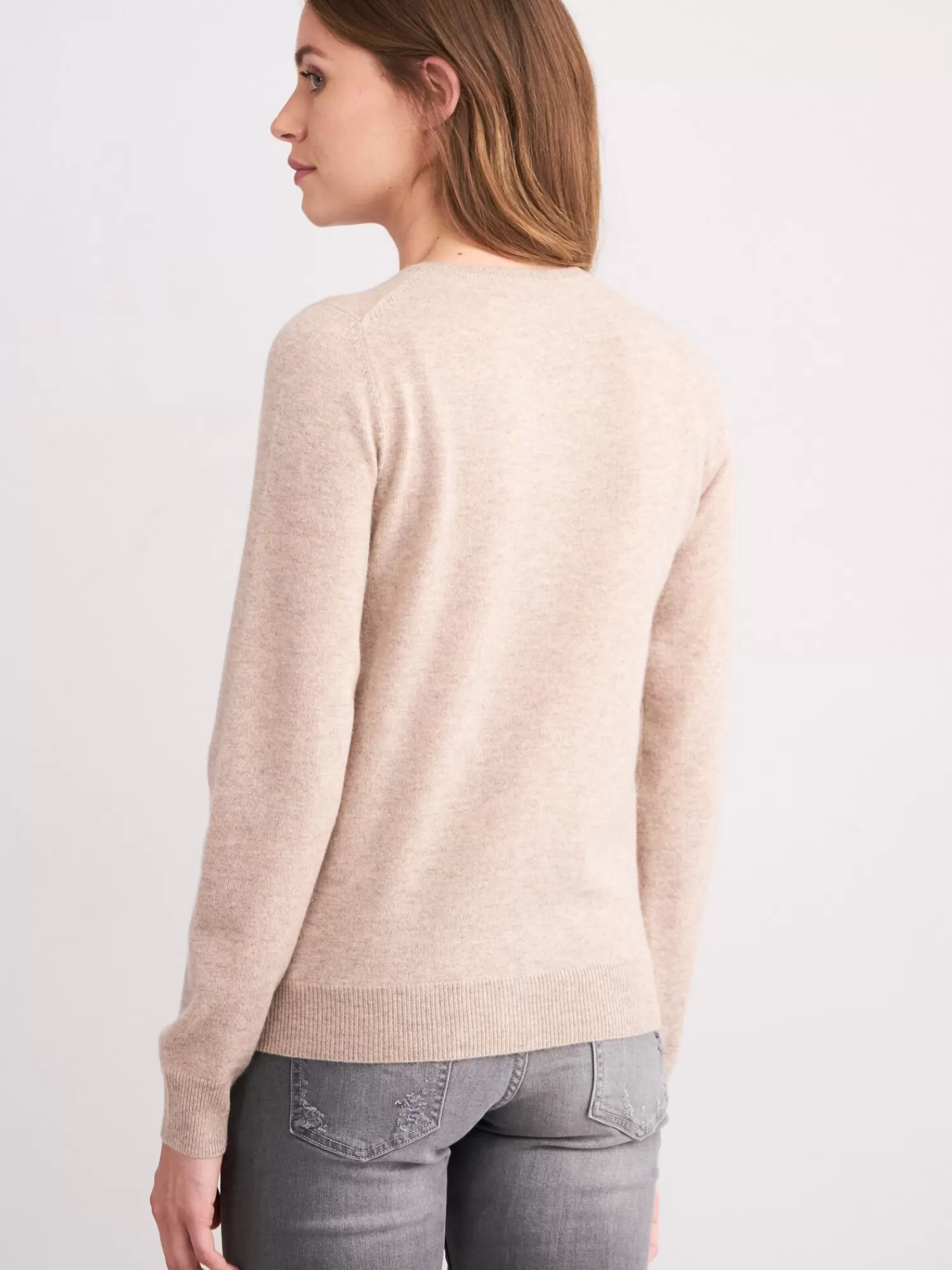 Cardigan Femme en Cachemire Doux – Col Arrondi Léger | Modèle Élégant et Confortable en Promo