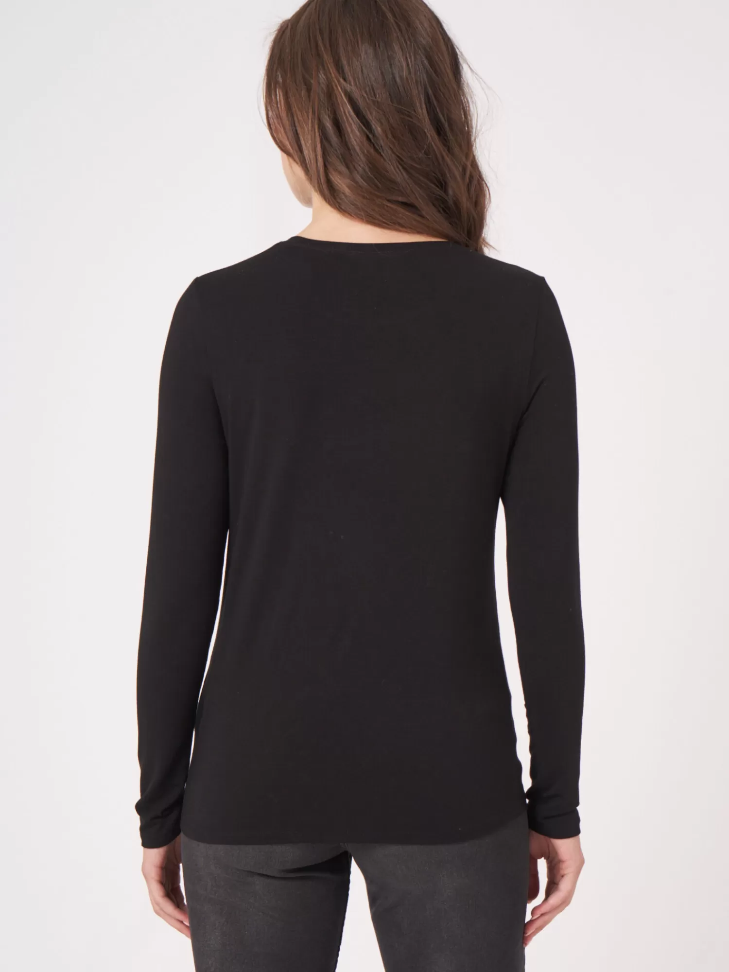 Élégant Haut Femme Manches Longues - T-shirt Basique Confortable pour la Saison Printanière