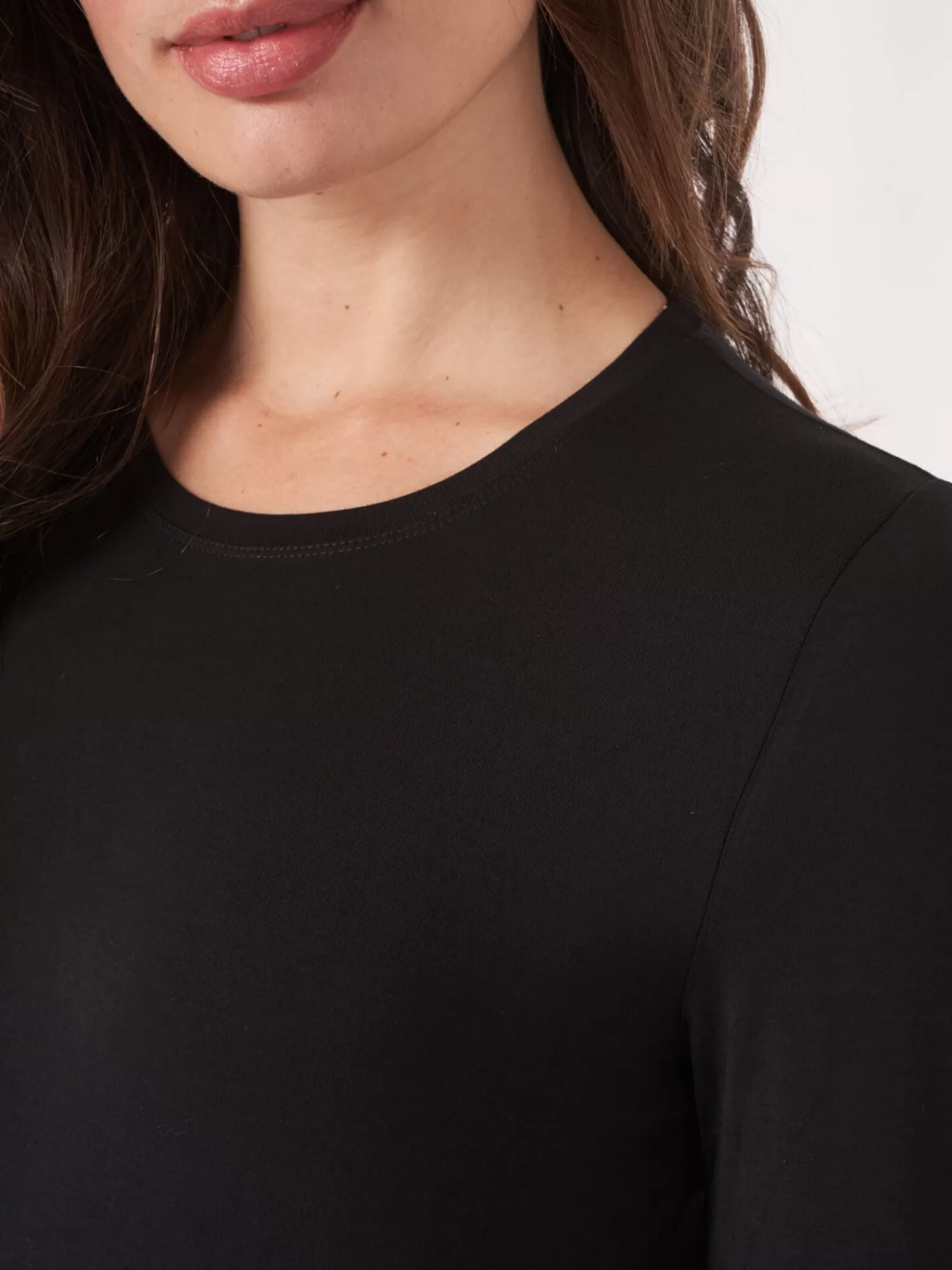 Élégant Haut Femme Manches Longues - T-shirt Basique Confortable pour la Saison Printanière