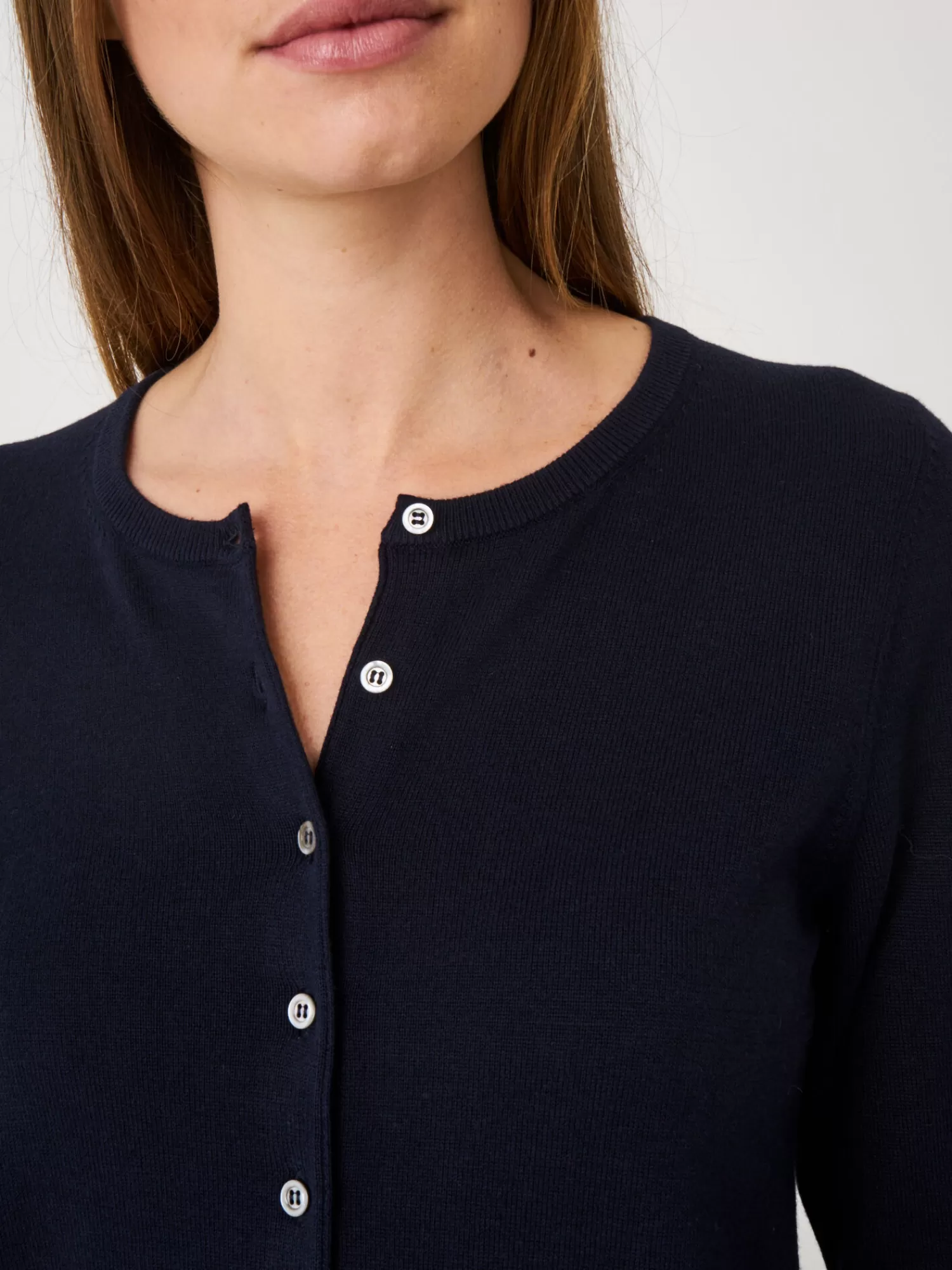 Cardigan Femme Léger en Coton Mixte - Tricotage Délicat et Confortable pour Tenue Quotidienne
