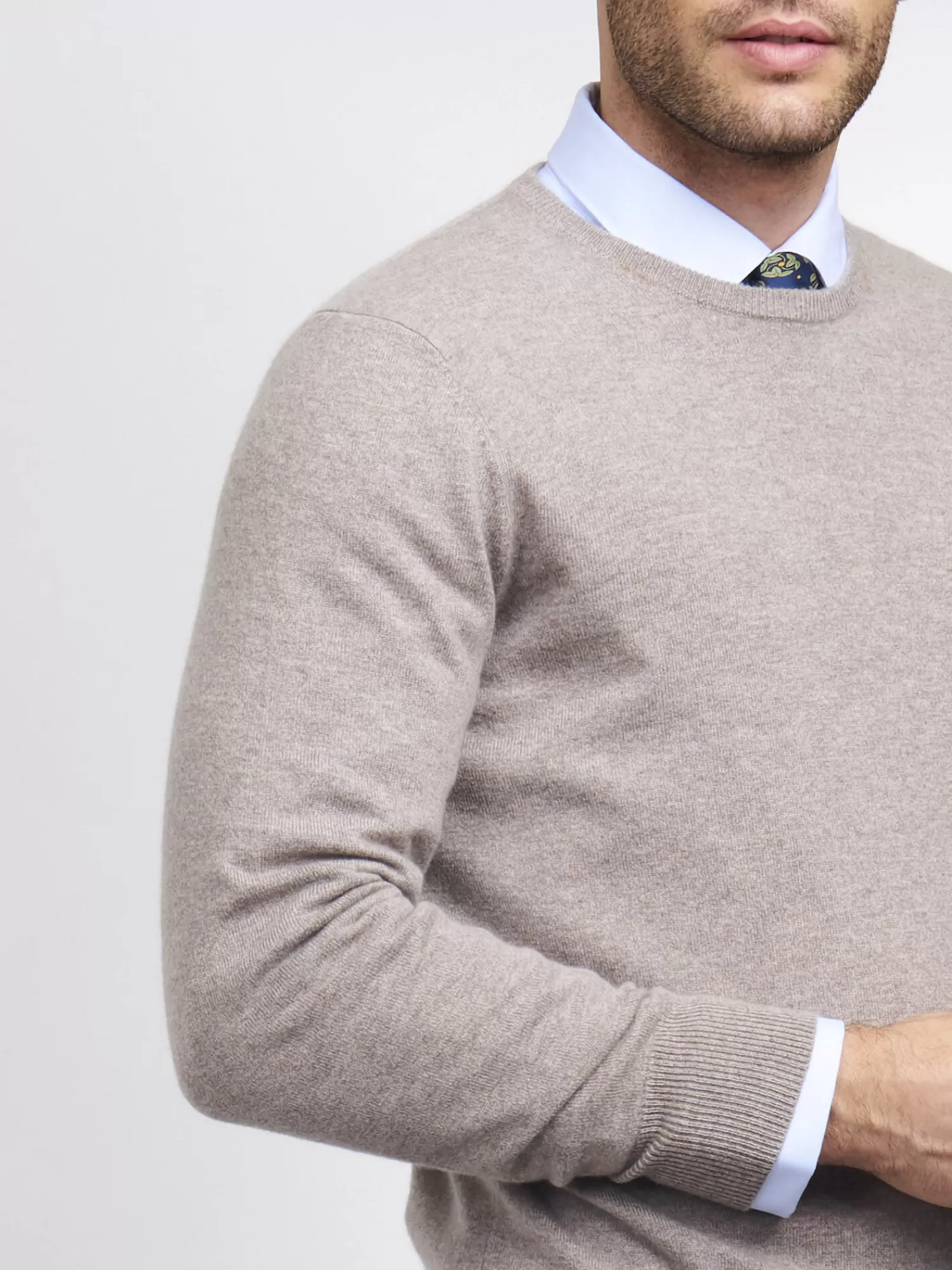 Pull Col Rond Élégant pour Homme - Tricot Chaud Hiver en Laine Douce
