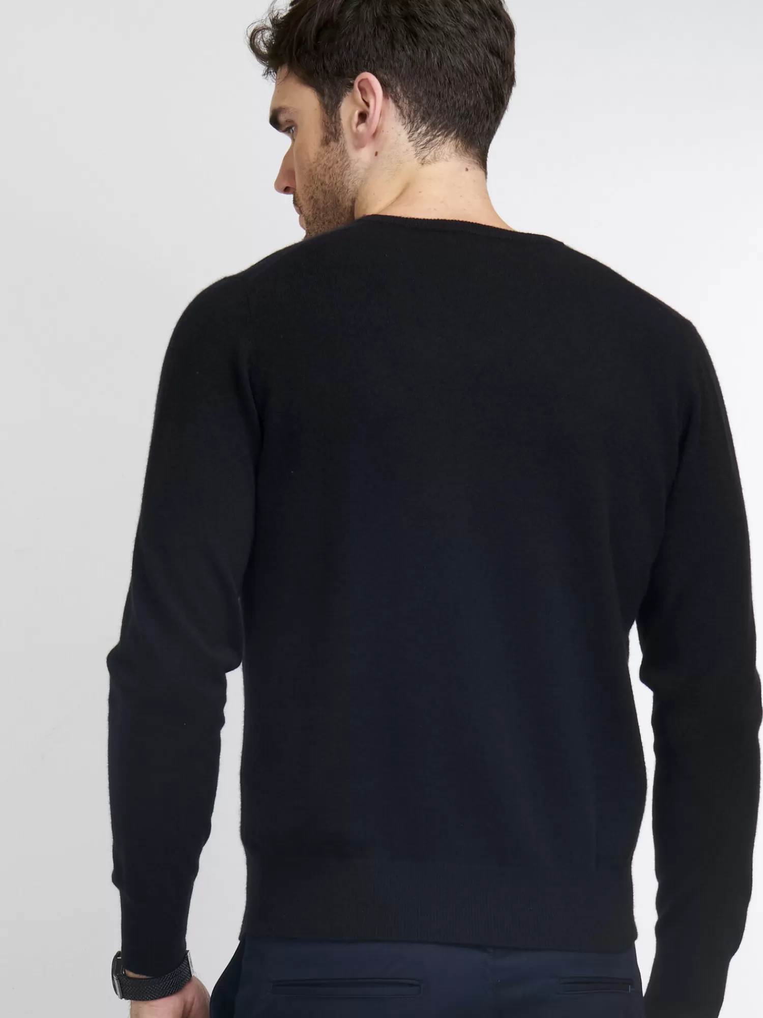 Pull décontracté pour homme en col V - Essentiel des soldes