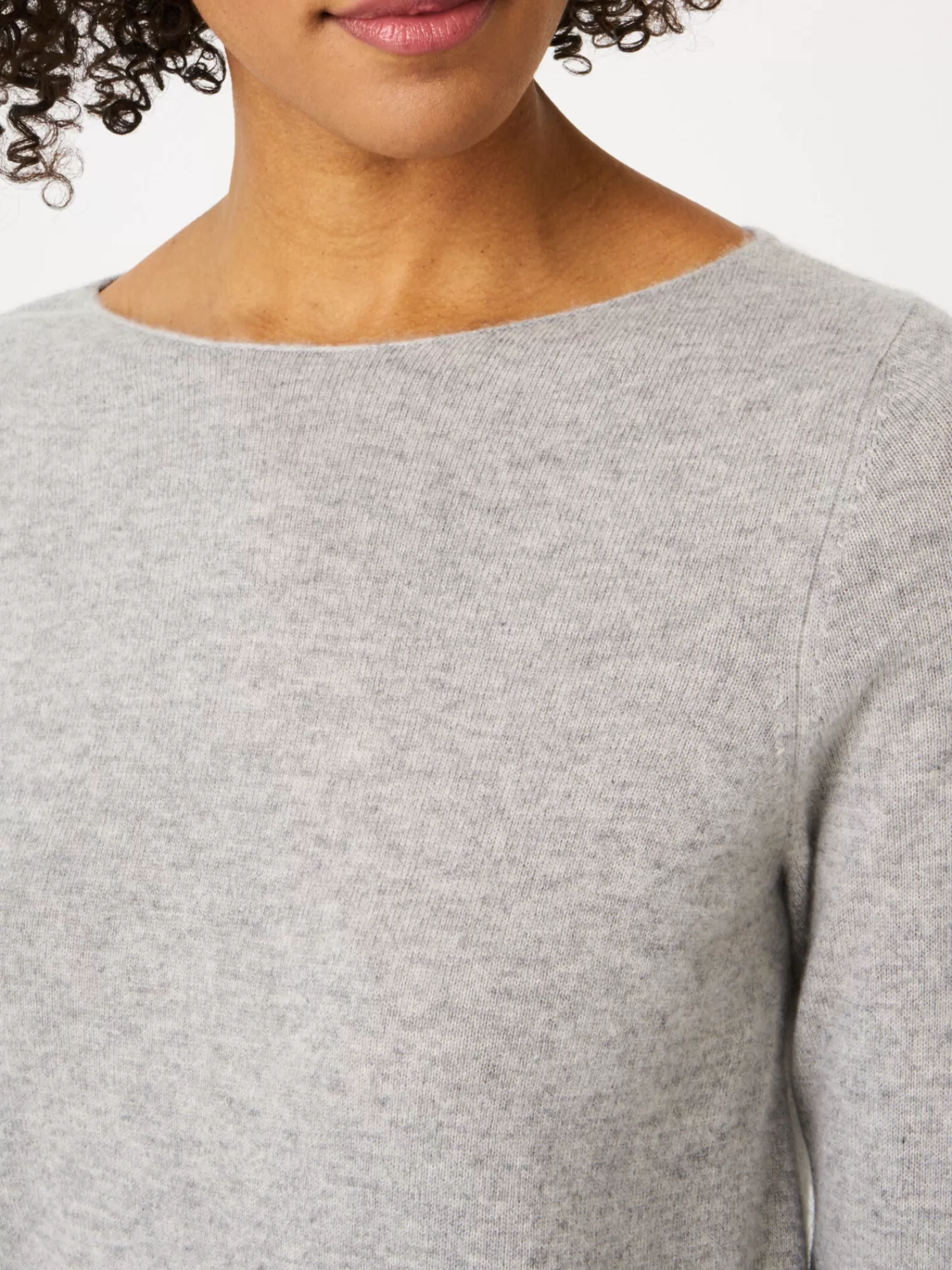 Pull femme en cachemire bio col bateau - Confort doux et luxueux