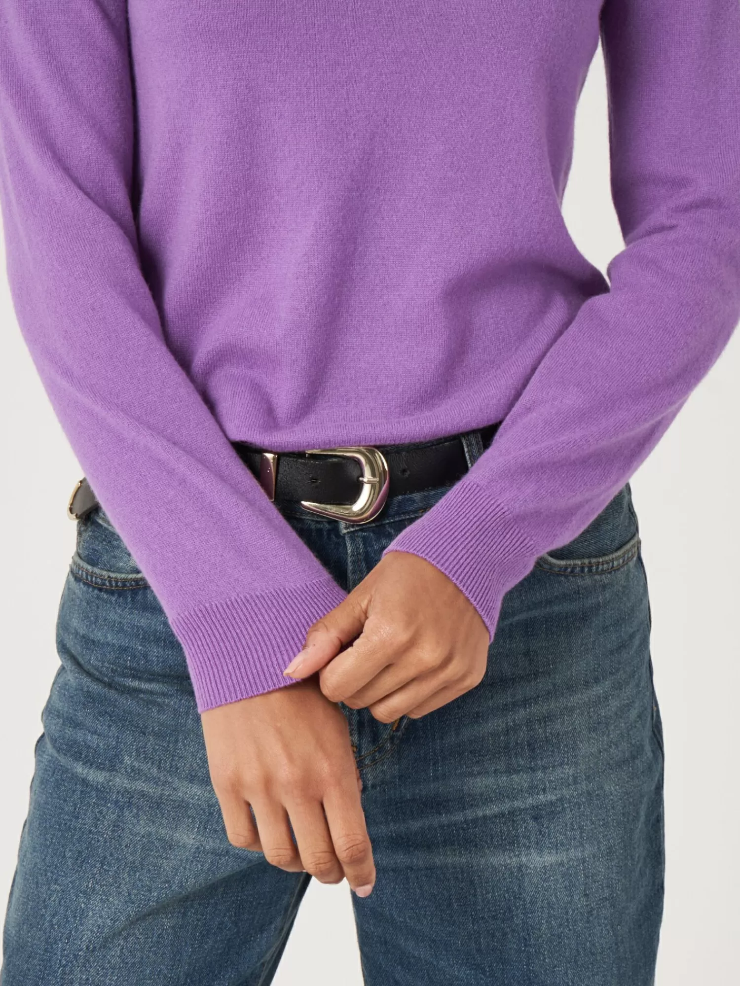 Pull Femme Hiver en Cachemire Bio - Col Montant Enveloppant, Confort Élégant et Matière Douce