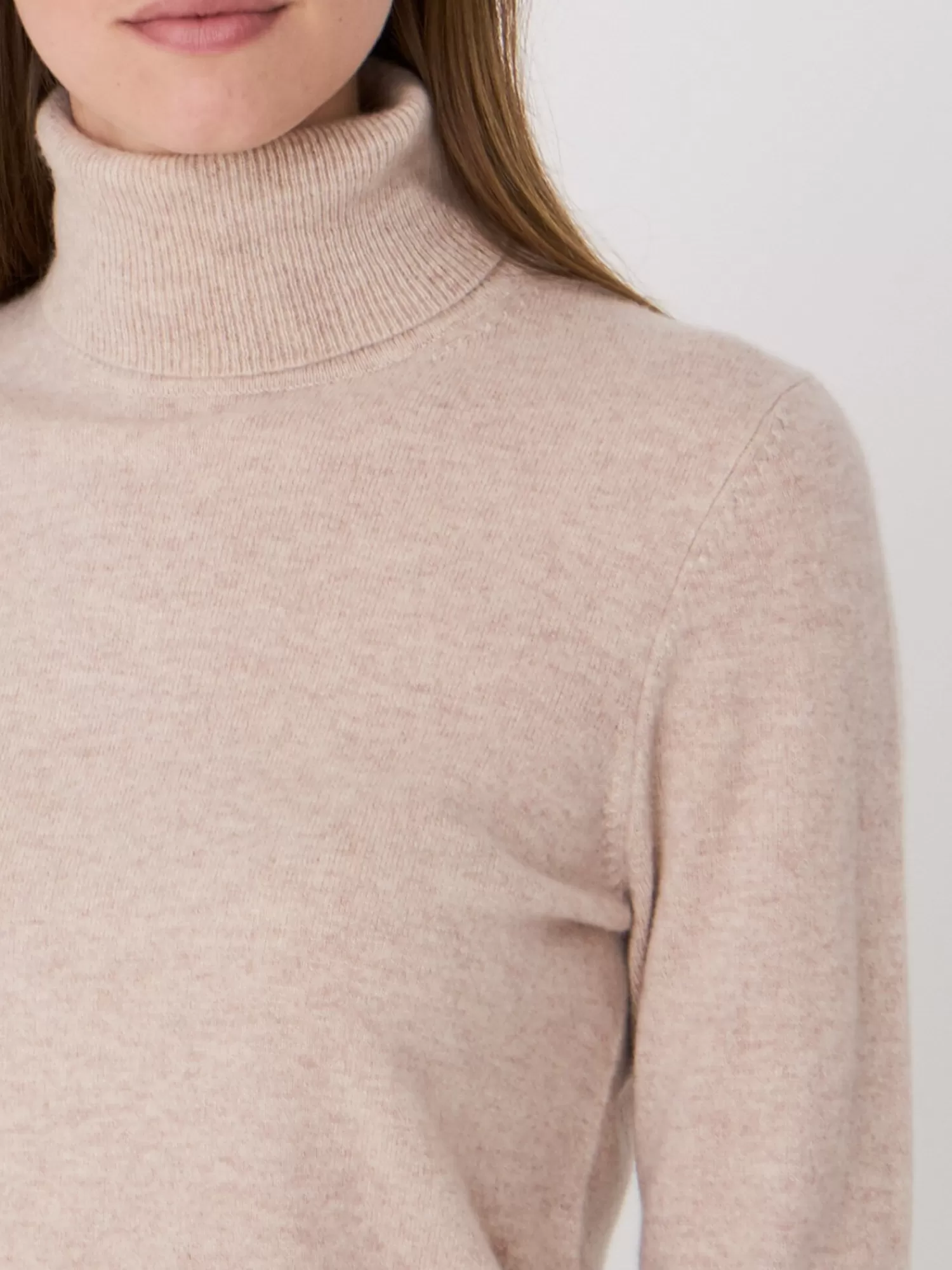 Pull Femme en Cachemire Biologique - Col Roulé Intemporel, Doux et Léger