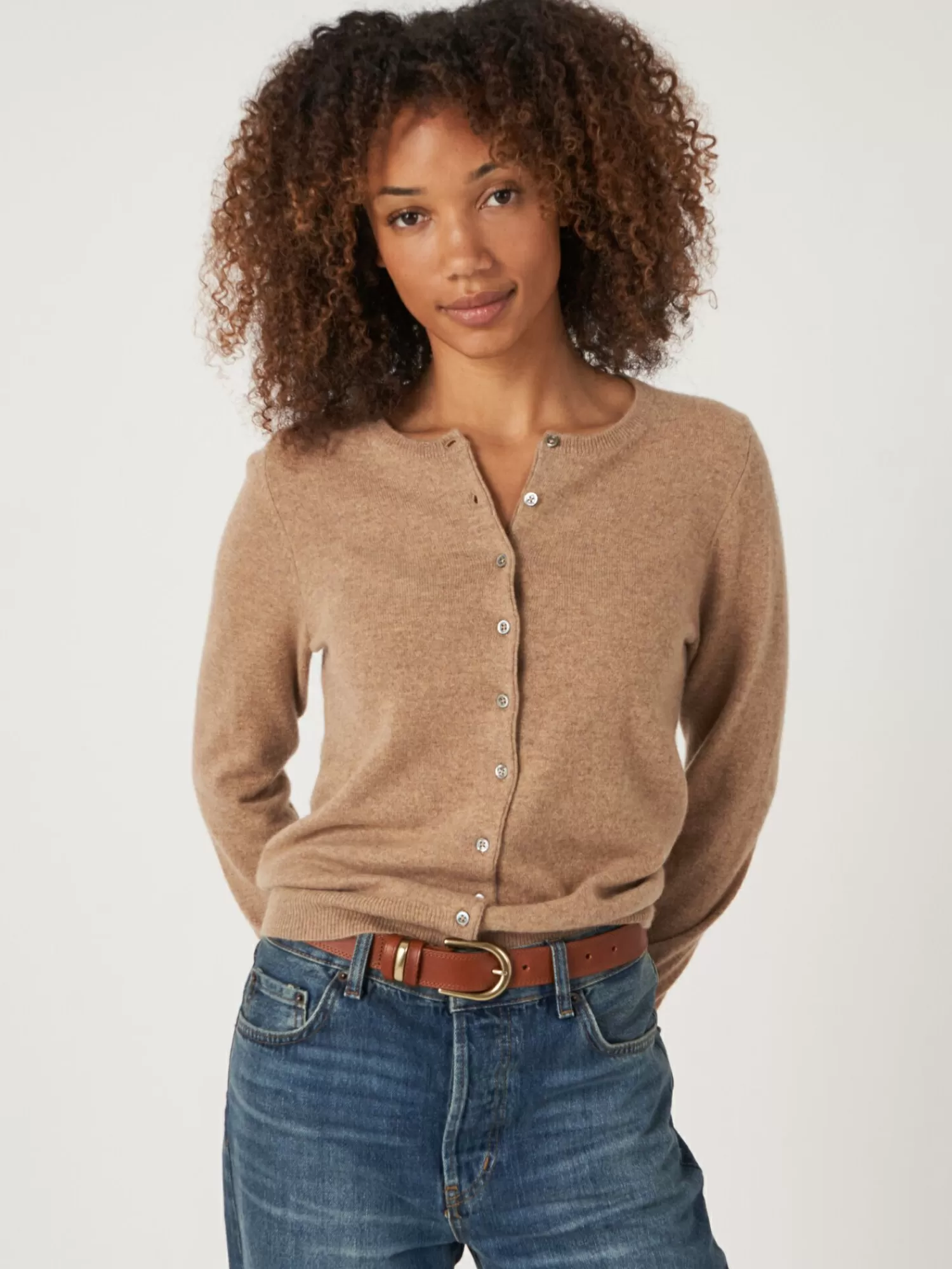 Débardeur Femme en Cachemire Biologique - Col Ronde Décontracté, Confort Doux Essentiel
