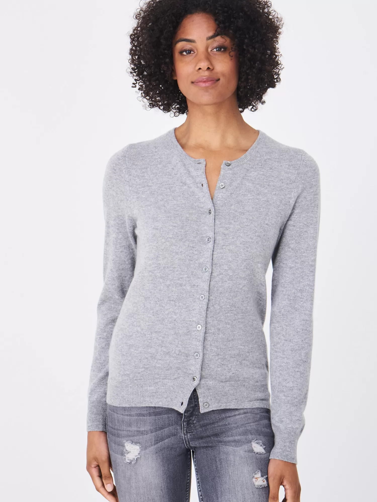 Gilet Femme en Cachemire Bio - Modèle Basique Col Rond - Nouvelle Collection