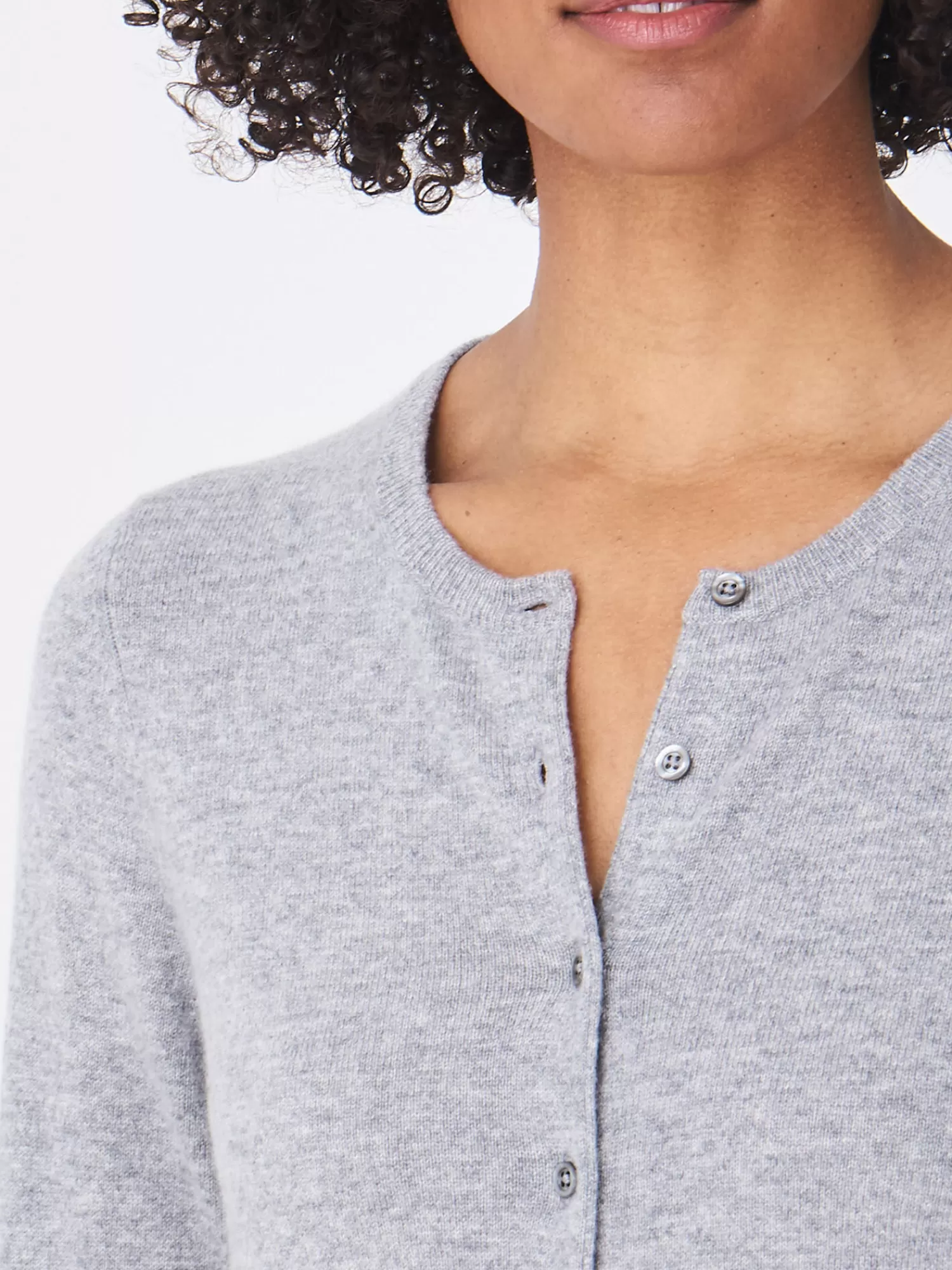 Gilet Femme en Cachemire Bio - Modèle Basique Col Rond - Nouvelle Collection