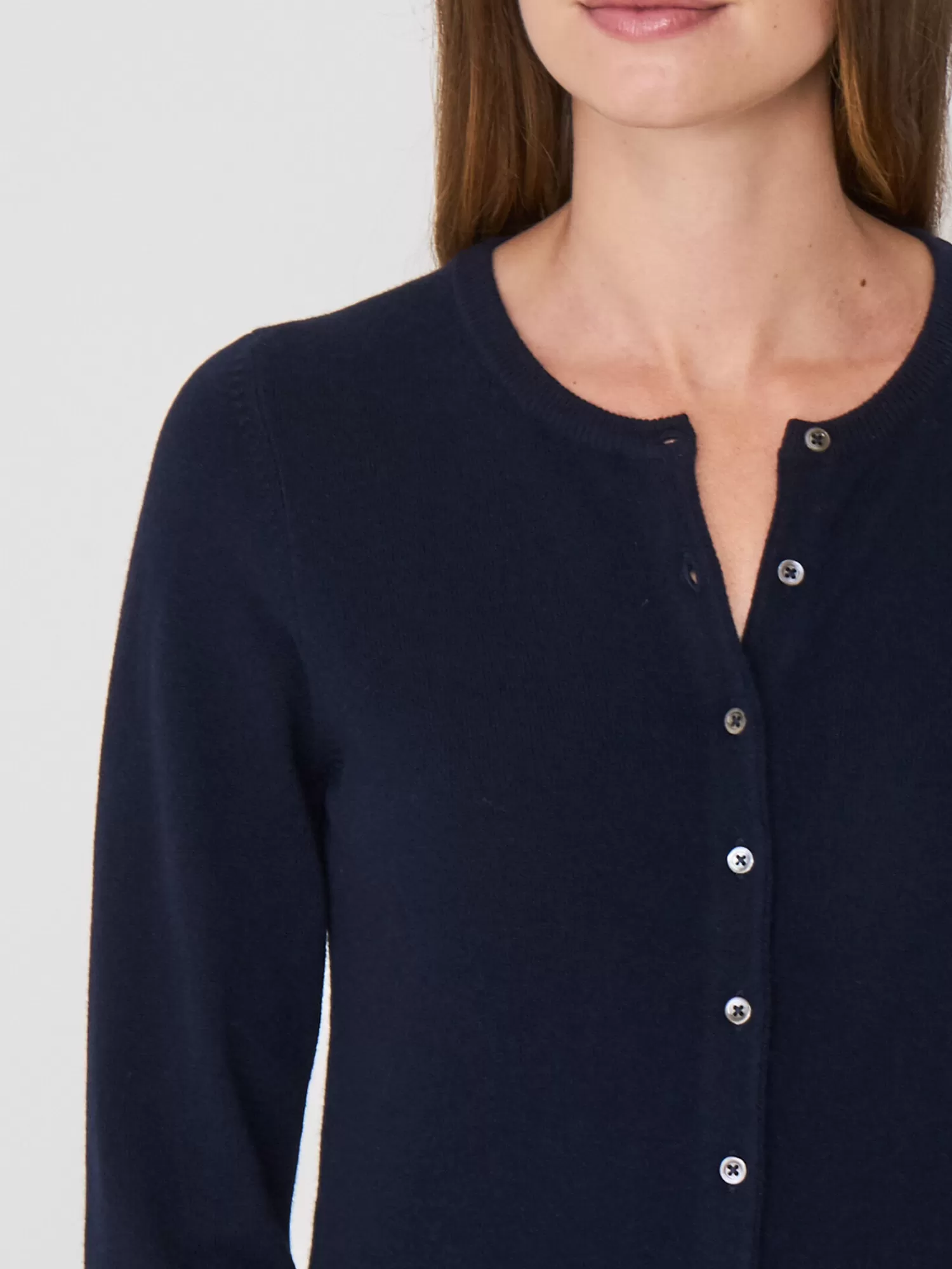 Gilet Femme en Cachemire Biologique - Col Arrondi en Promotion Éclair