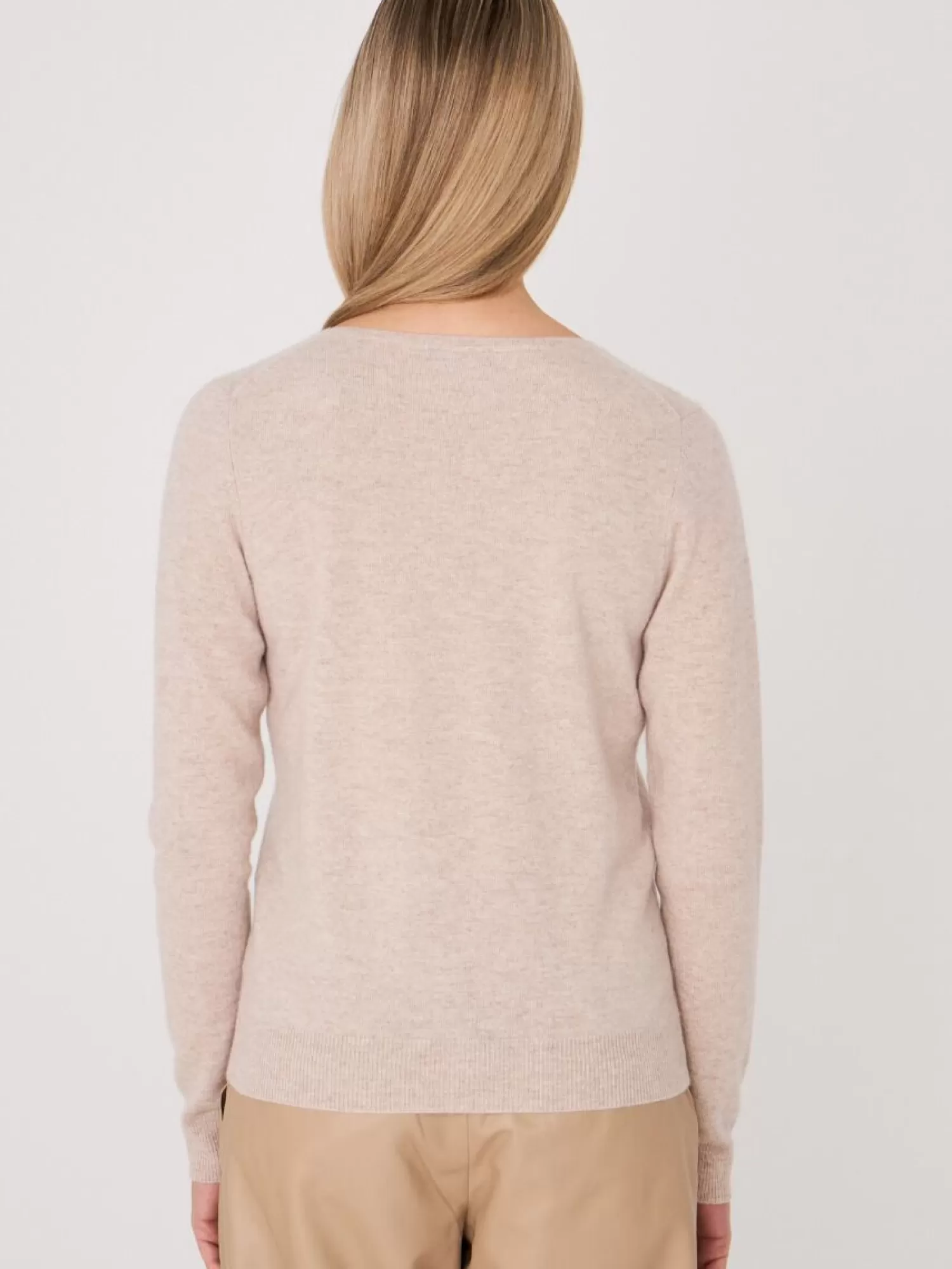 Pull Femme en Cachemire Biologique Doux - Col en V Élégant et Confortable - Prix Doux