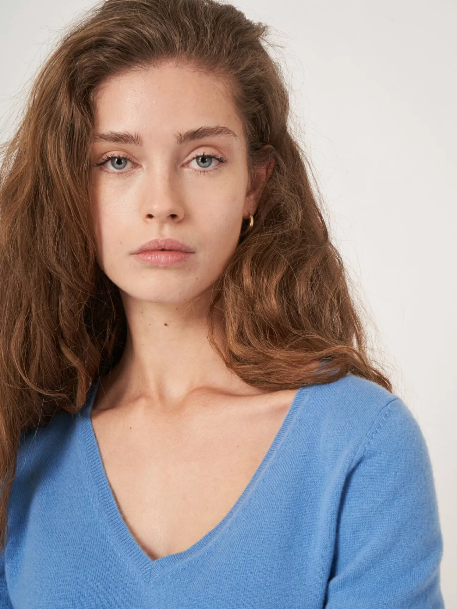 Pull Femme en Cachemire Bio - Col V Intemporel Confortable