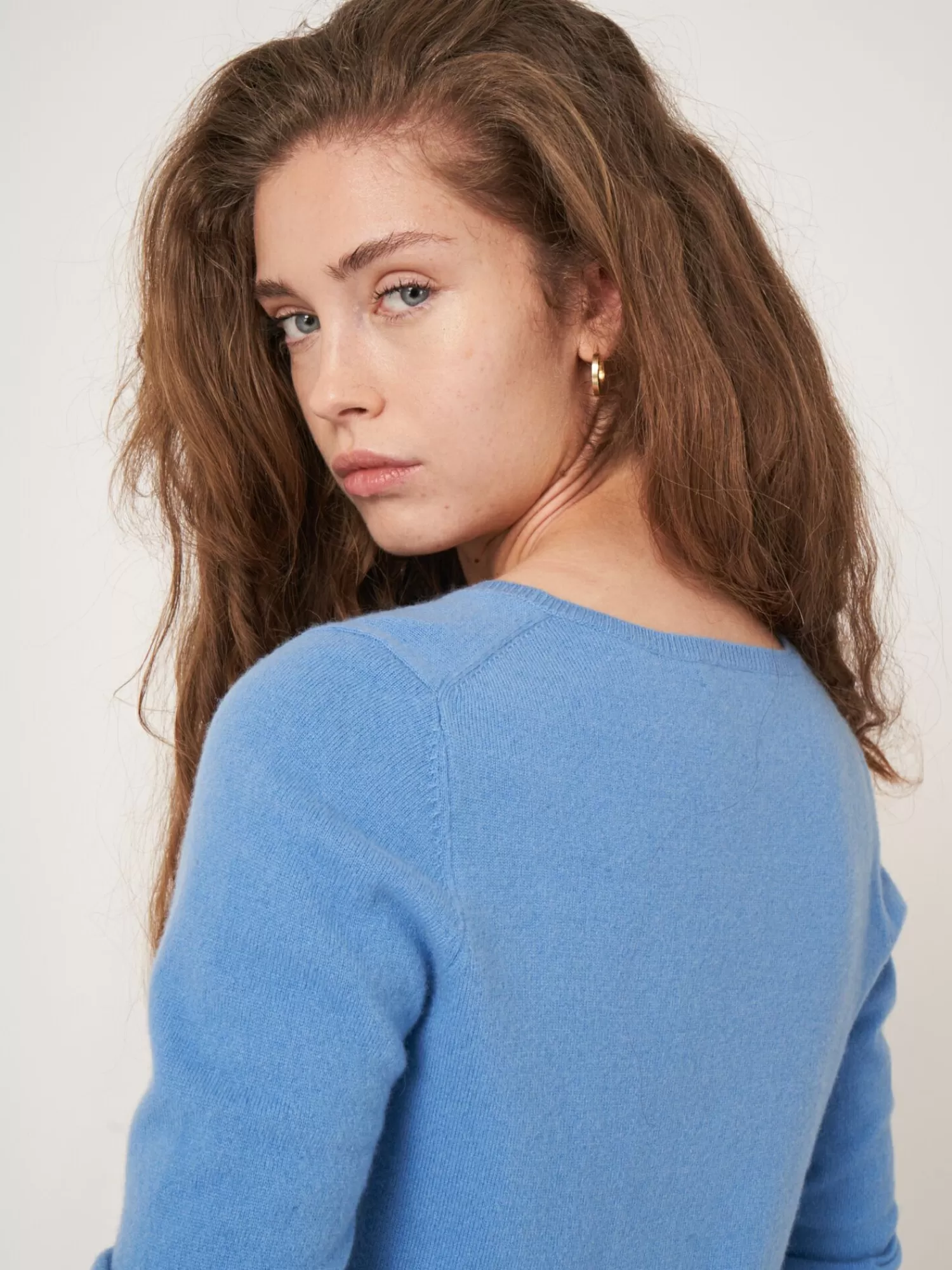 Pull Femme en Cachemire Bio - Col V Intemporel Confortable