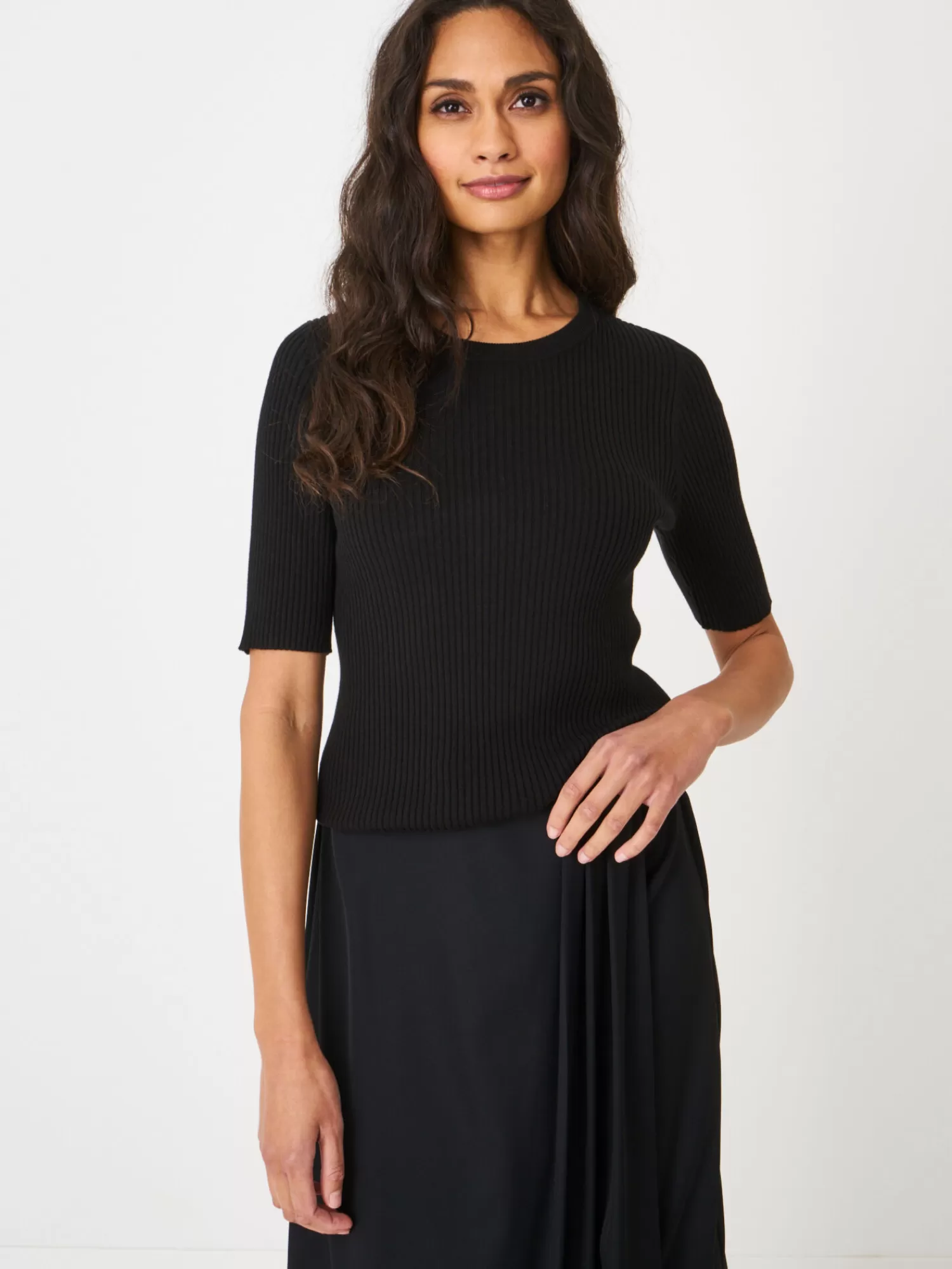 Pull femme manches courtes - Basique intemporelle pour un style décontracté chic