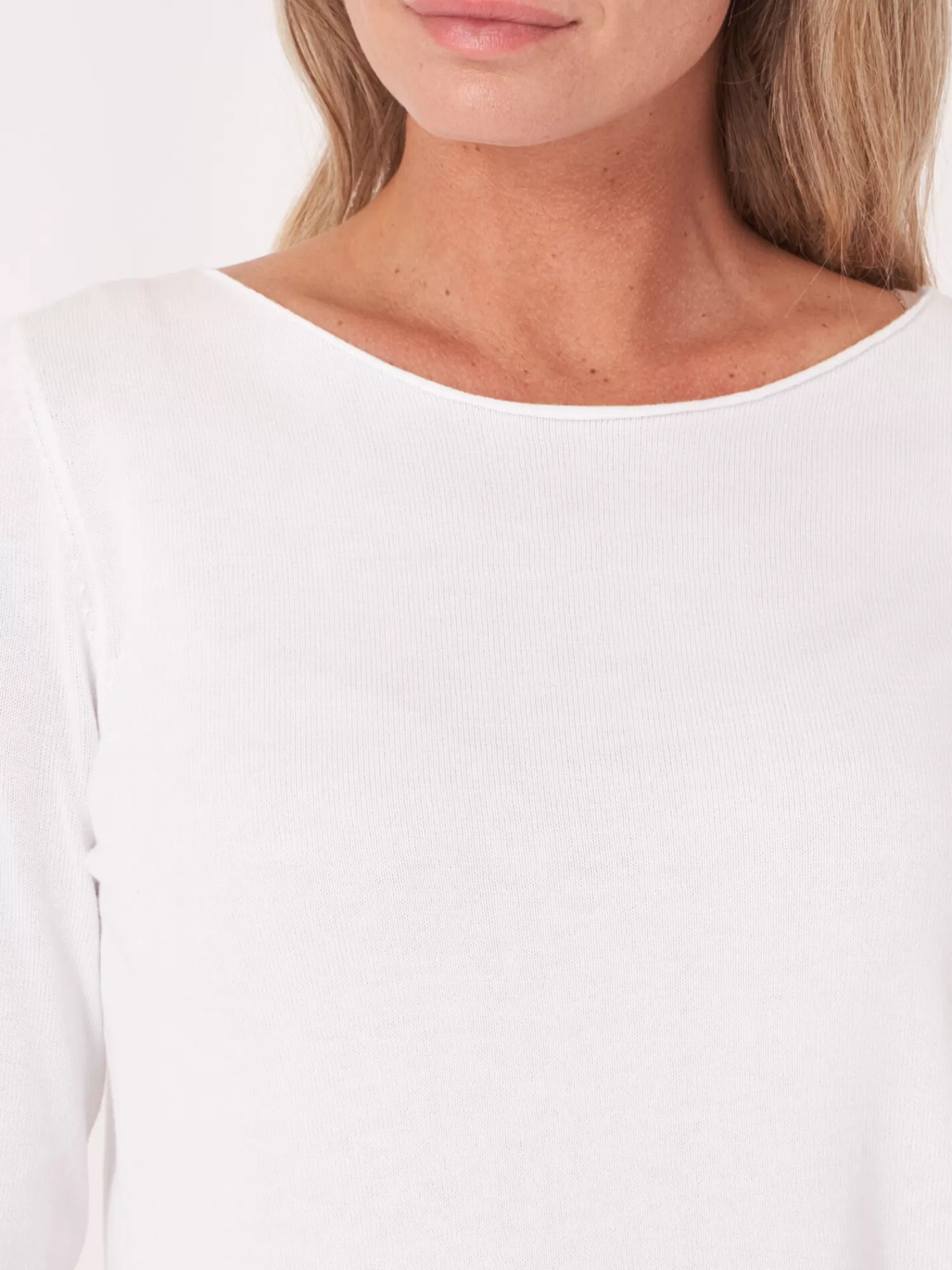 Pull Femme Manches Longues en Mix Coton - Modèle Basique Confortable et Doux