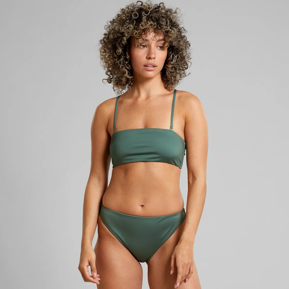 Culotte de Bikini Femme Vert Feuille - Style Plage Décontracté par Sanda