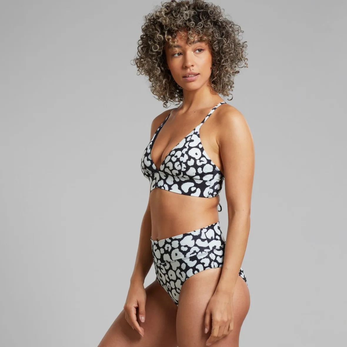 Maillot de bain bikini Alva élégant - Imprimé léopard noir féminin à prix réduit