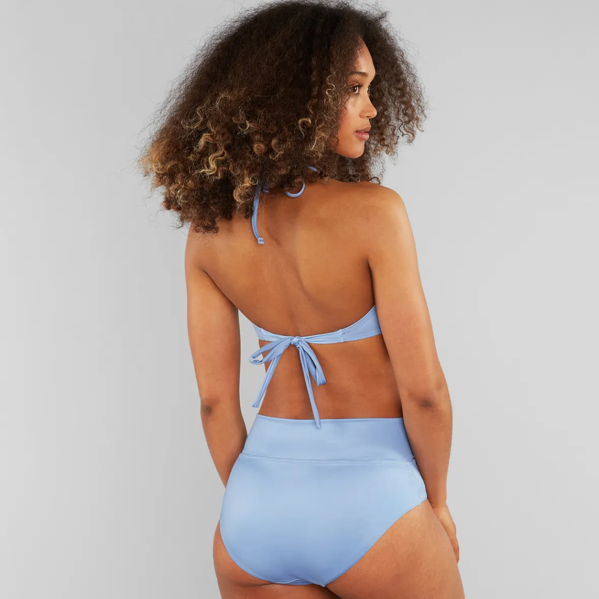 Élégant haut de bikini Kovik bleu acier - Promotion exclusive pour femme en destockage estival