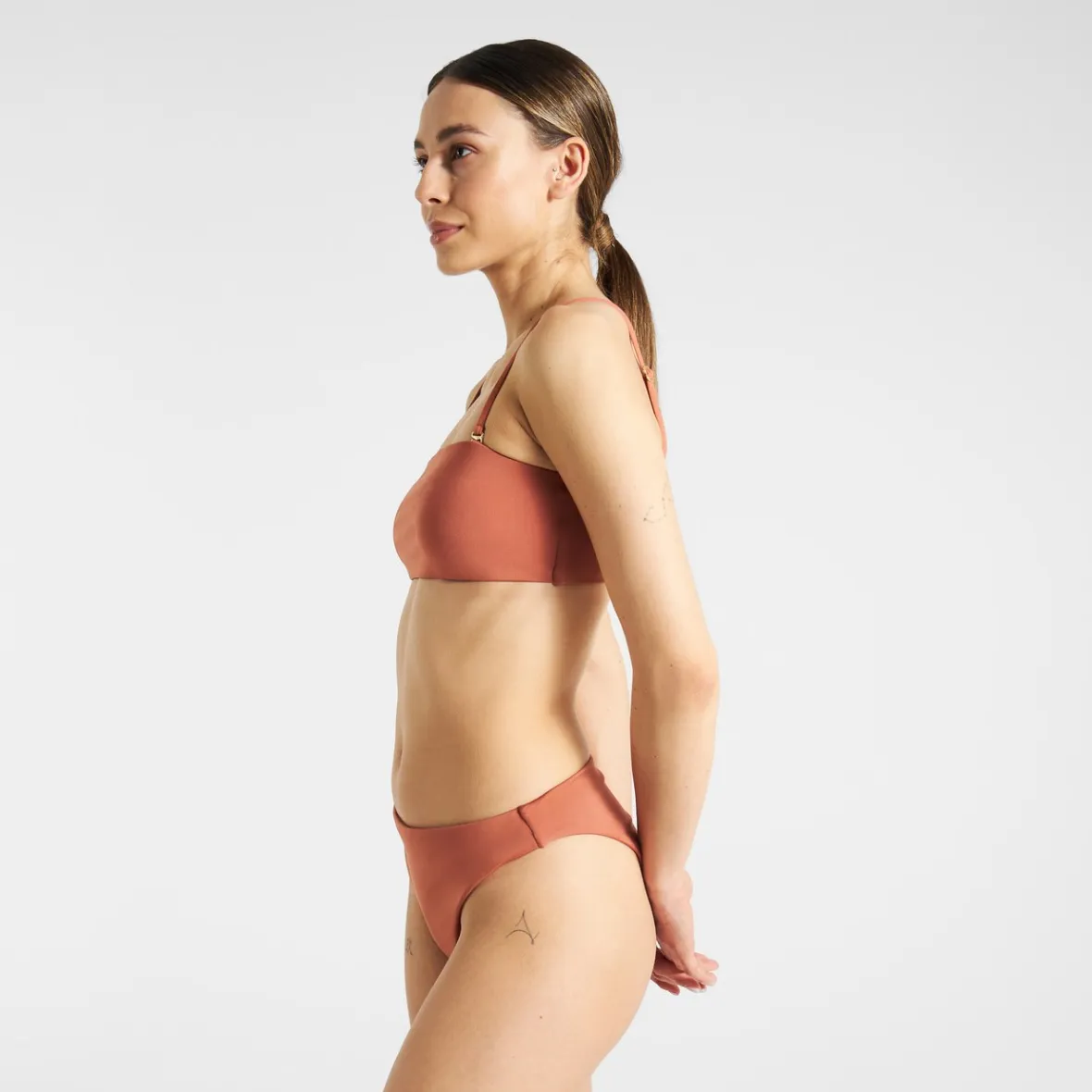 Découvrez notre haut de bikini Roma brun cuivré pour femme - promotion abordable