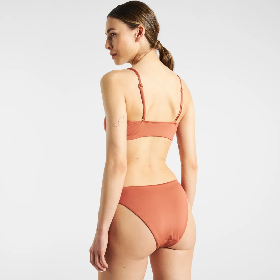 Découvrez notre haut de bikini Roma brun cuivré pour femme - promotion abordable