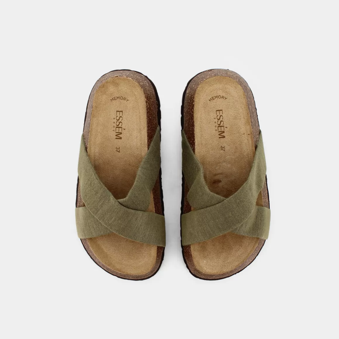 Promo Éclair : Sandales ESSEM Bp-E23D-06 en Kaki Vert - Confortables & Style Urbain (Édition Limitée)