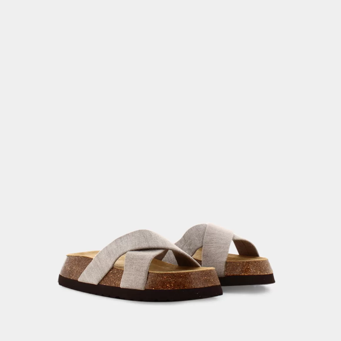 Sandales décontractées ESSEM E23D-06 - Nuances taupe et beige | Modèle soldé printemps-été