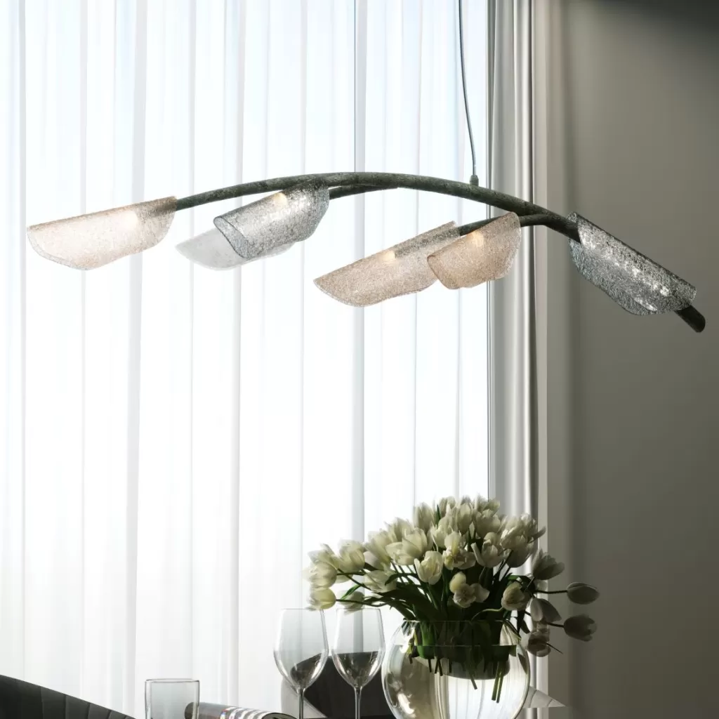 Luminaire suspendu design KARE Branch - Suspension élégante 135 cm pour intérieur contemporain