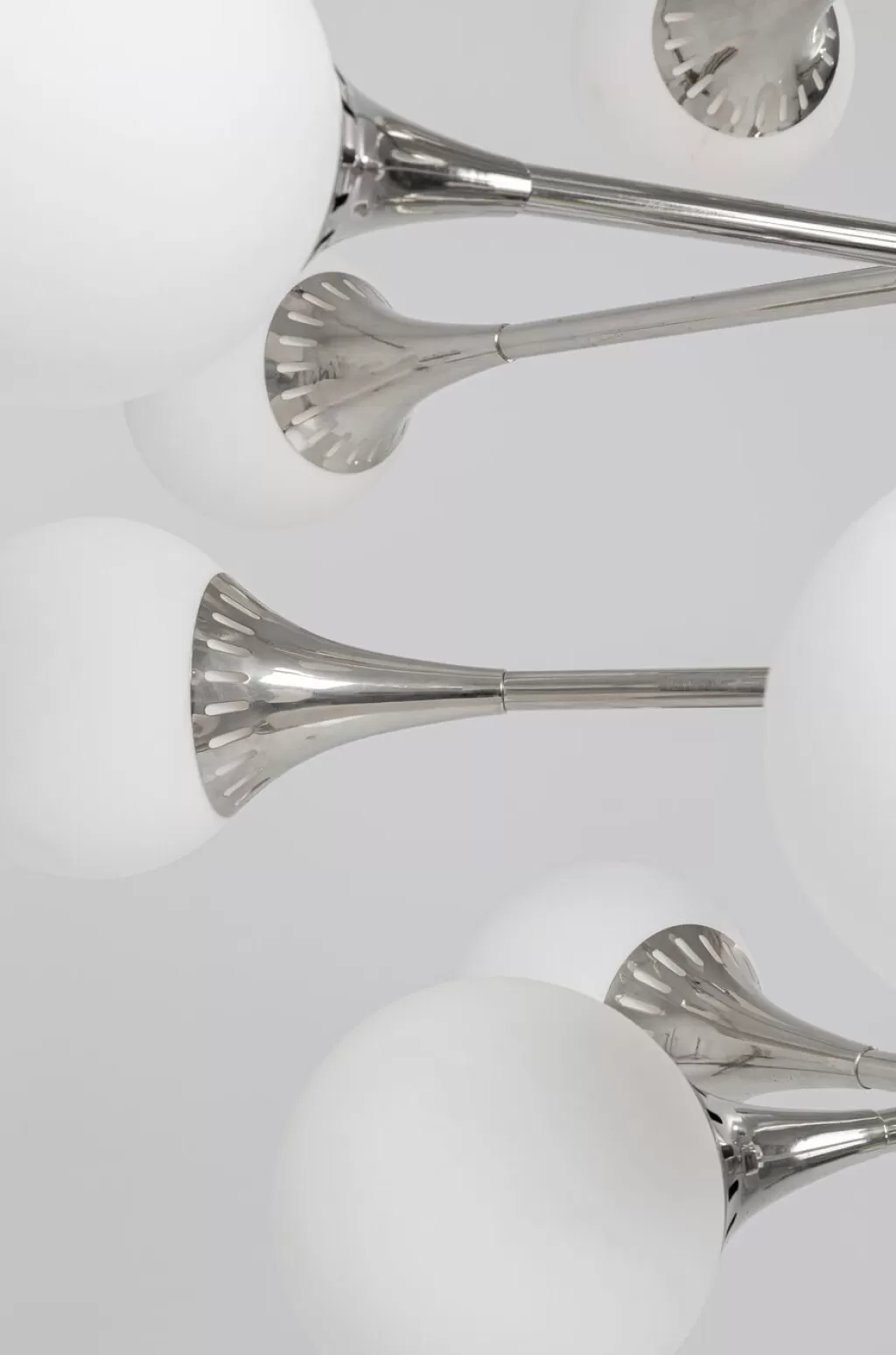 Lustre design Bulb Fiction 20 - Suspension moderne KARE en argent brillant, diamètre 102 cm