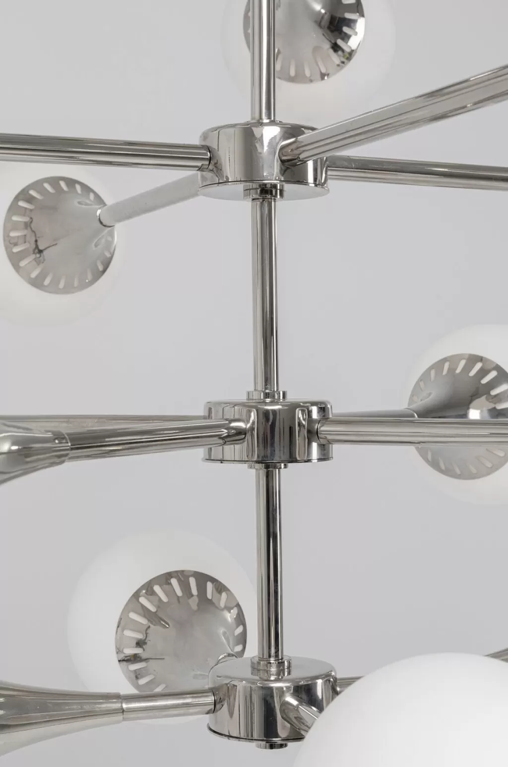 Lustre design Bulb Fiction 20 - Suspension moderne KARE en argent brillant, diamètre 102 cm