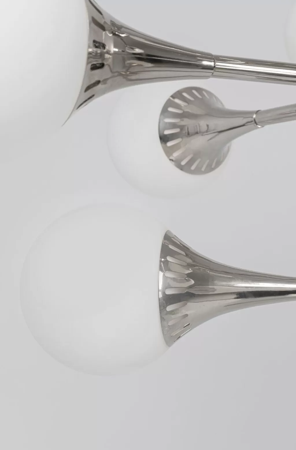 Lustre design Bulb Fiction 20 - Suspension moderne KARE en argent brillant, diamètre 102 cm