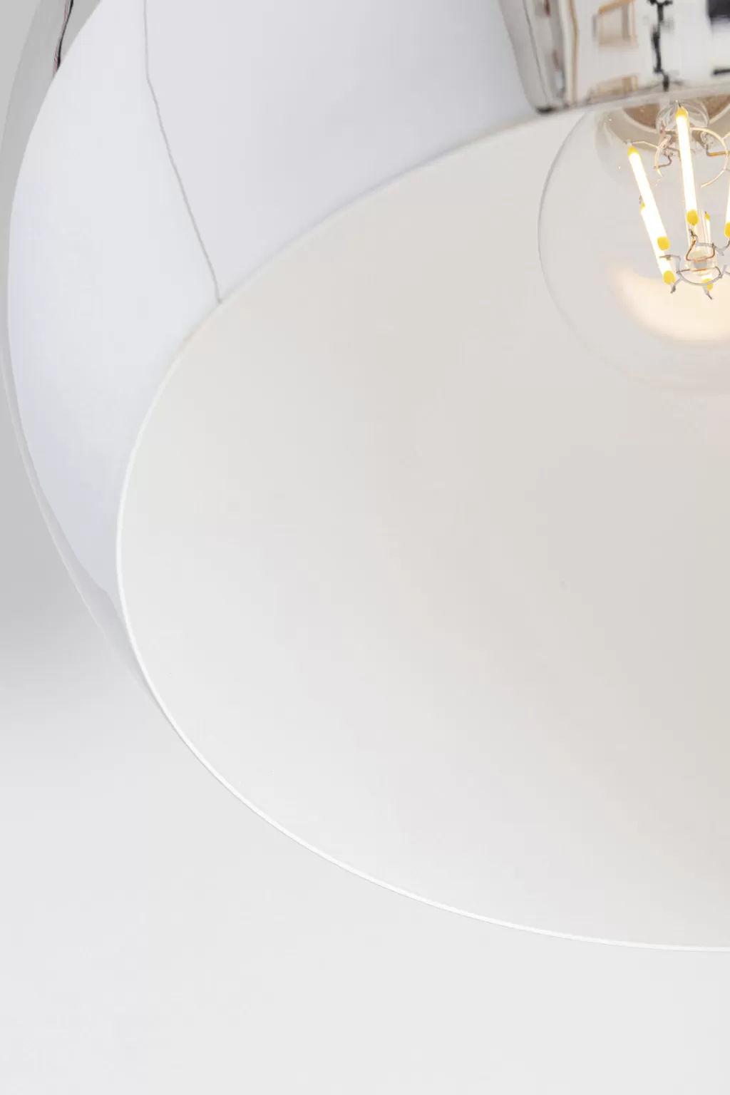 Lustre suspendu Caldaia - Design moderne argenté par KARE - Diamètre 25 cm