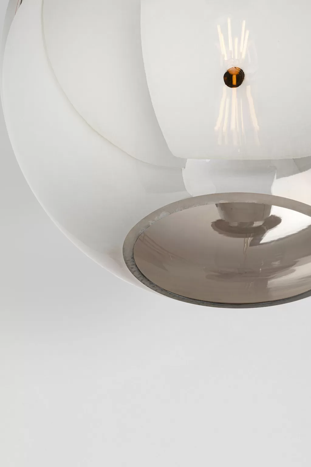 Lustre suspendu design CALDAIA - Modèle argenté diamètre 35 cm par KARE Design