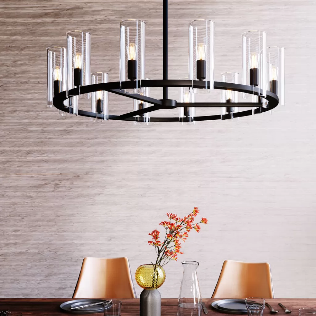 Lustre Couronne de Chandelles Design KARE | Suspension Élégante Ø99cm pour Intérieur Moderne