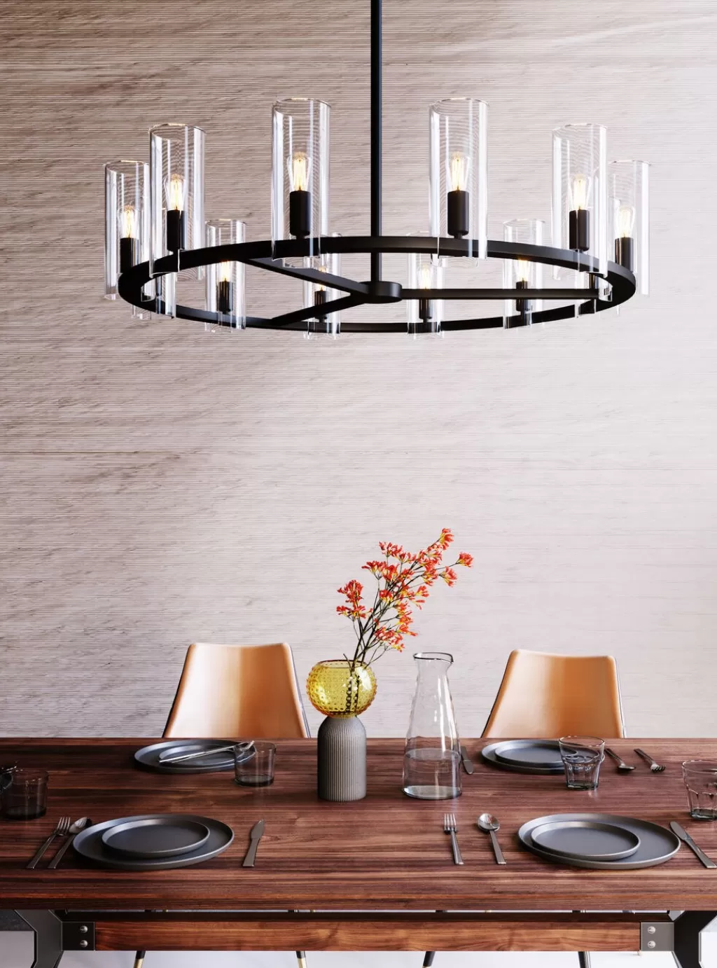 Lustre Couronne de Chandelles Design KARE | Suspension Élégante Ø99cm pour Intérieur Moderne