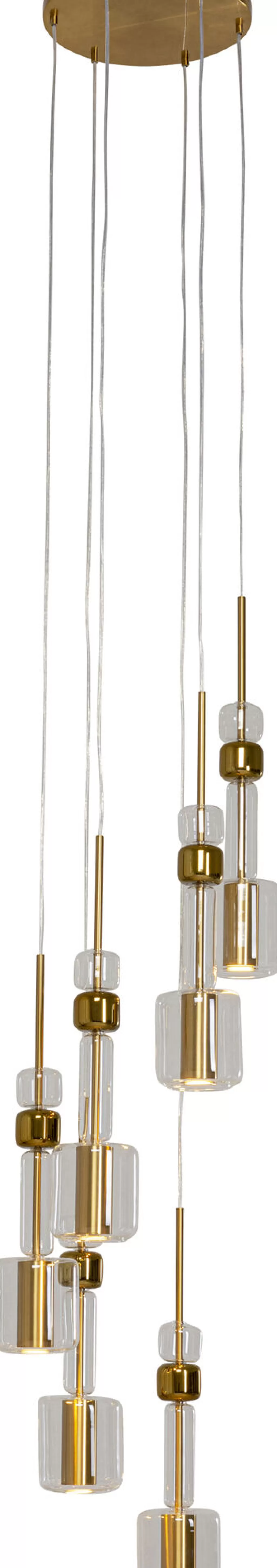 Lustre suspendu design Candy Bar doré - Diamètre 44 cm pour salon contemporain par KARE Design