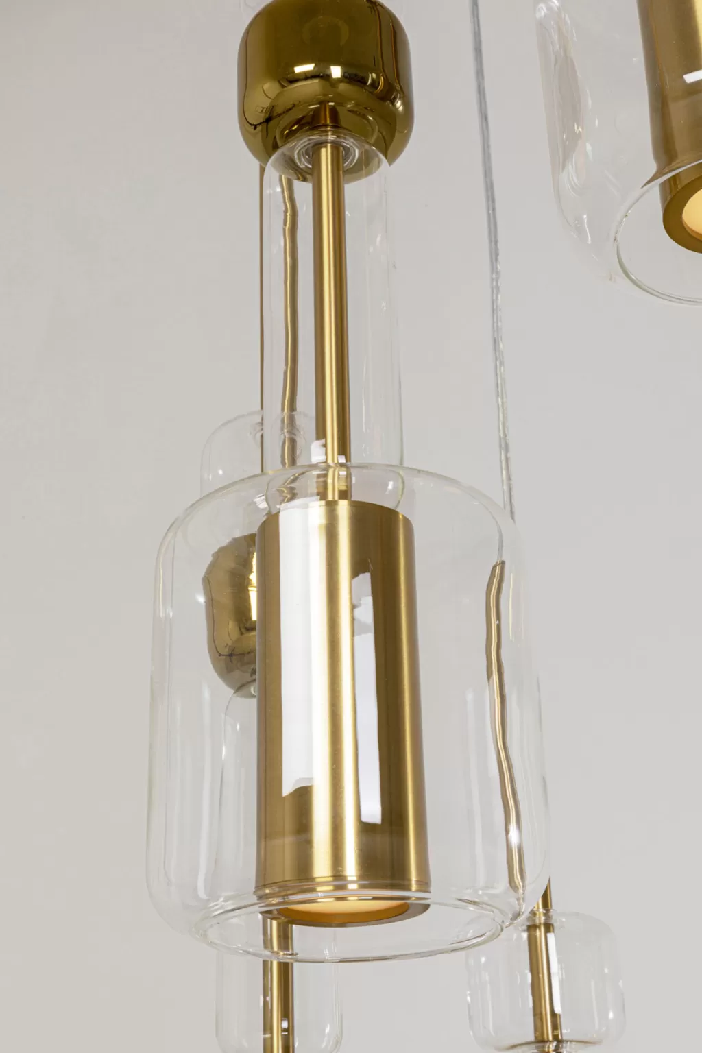 Lustre suspendu design Candy Bar doré - Diamètre 44 cm pour salon contemporain par KARE Design
