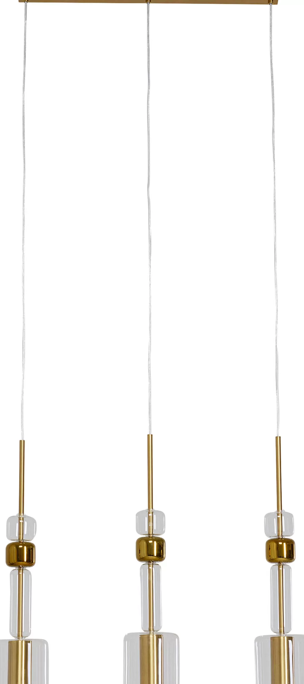 Lustre suspendu design Candy Bar - KARE Design, finition dorée, 70 cm